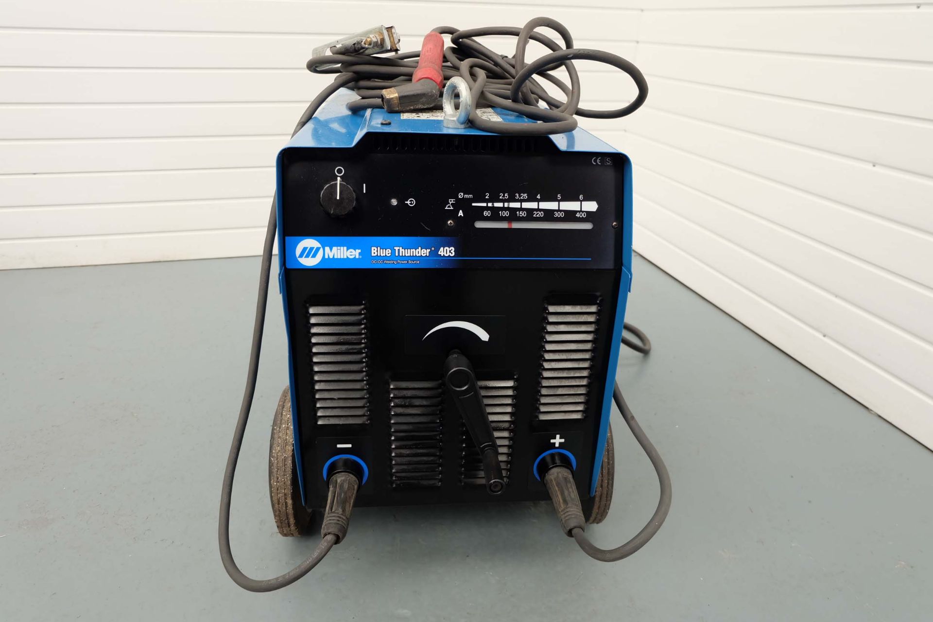 Miller Blue Thunder 403 DC-CC Welding Power Source On Wheels With Torch. - Image 3 of 6