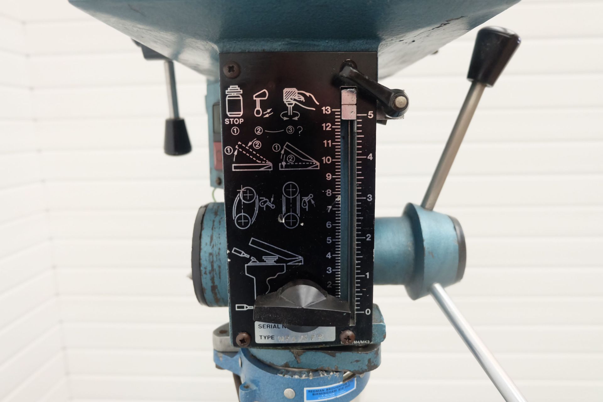 Meddings Type MF4/3 FS Floor Standing Pillar Drill. - Image 5 of 10