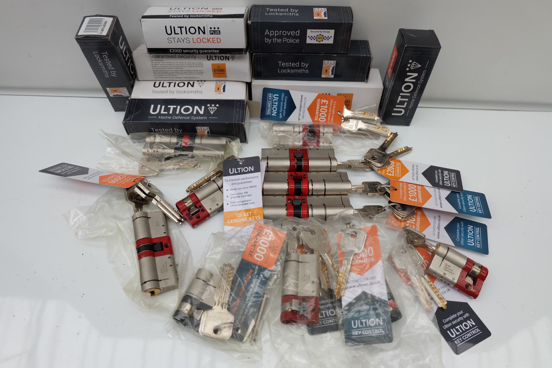 18 x Ultion Locks With Keys