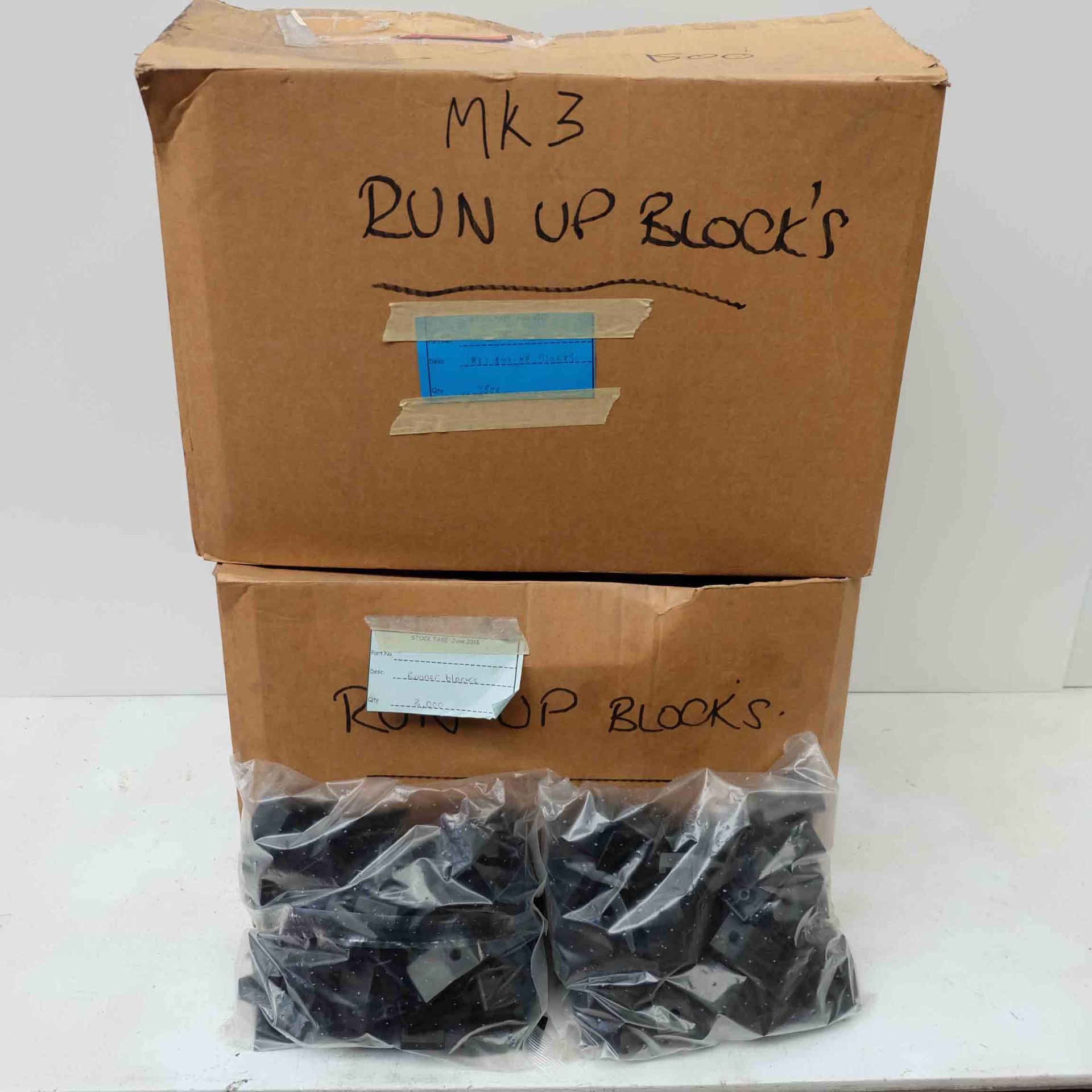 Large Quantity of Black Plastic Run-Up Blocks