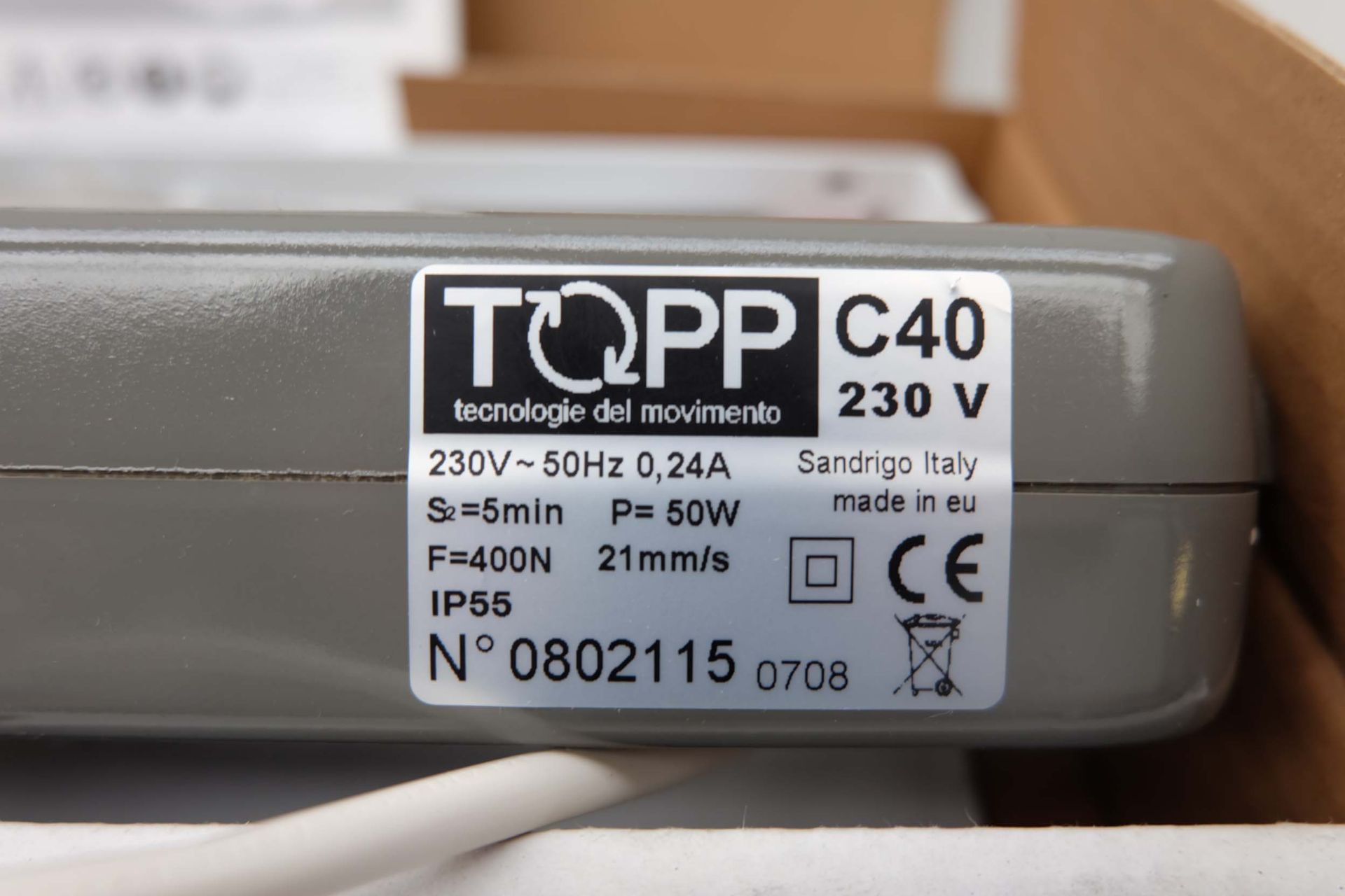 Topp Model C40 Chain Activator for Window Automation 230V-50W. Adjustable Stroke 100-500mm. - Image 3 of 8