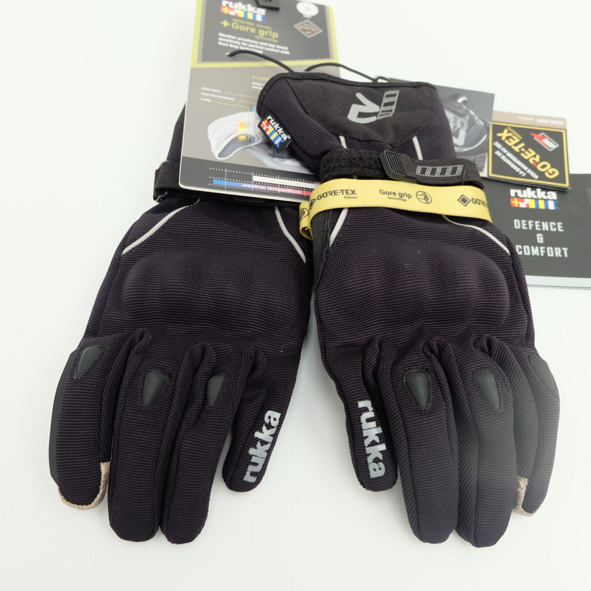 Rukka Virium Gore-Tex Waterproof Gloves With Gore-Grip Black Size 9 - Bild 2 aus 6