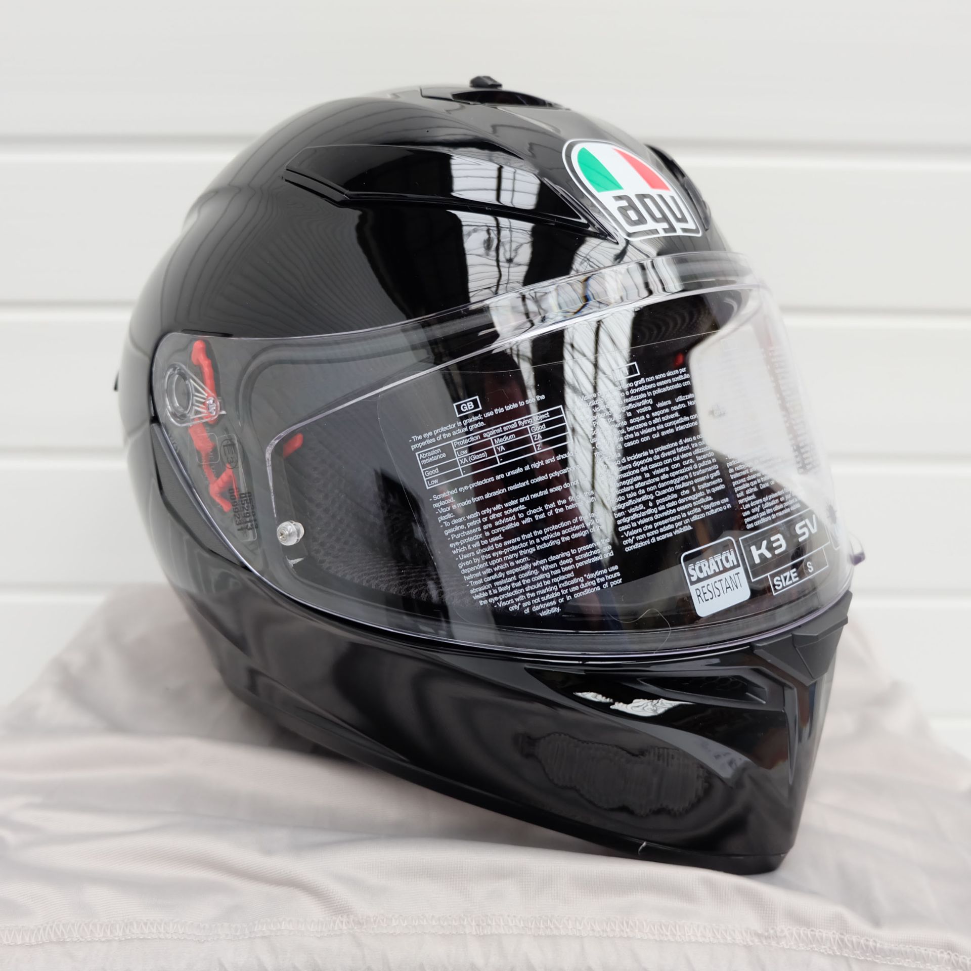 AGV K3 SV-S Full Face Helmet Black Size Small - Image 2 of 14