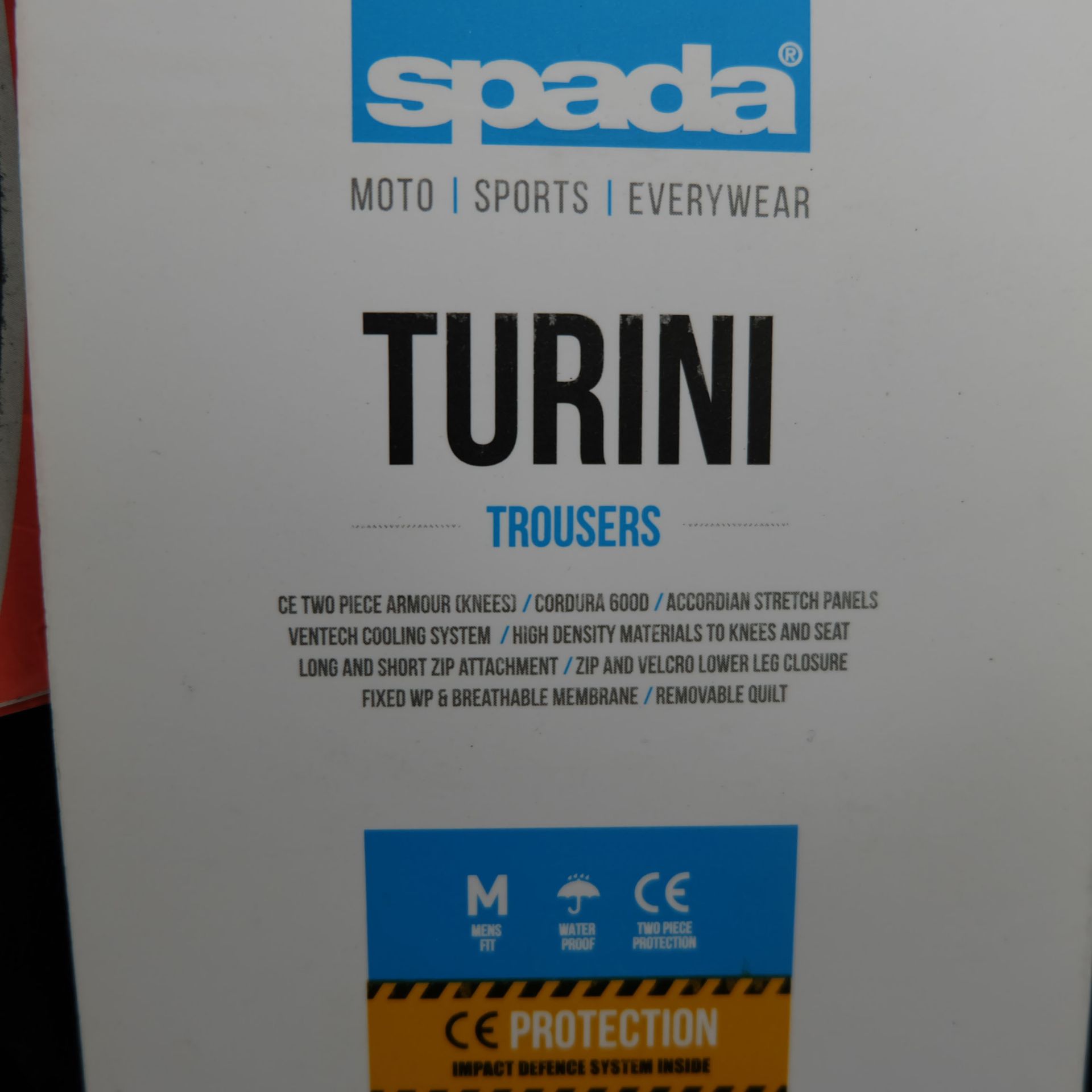 Spada Turini Motorcycle Trousers (Mens) Black. Medium - Bild 10 aus 10