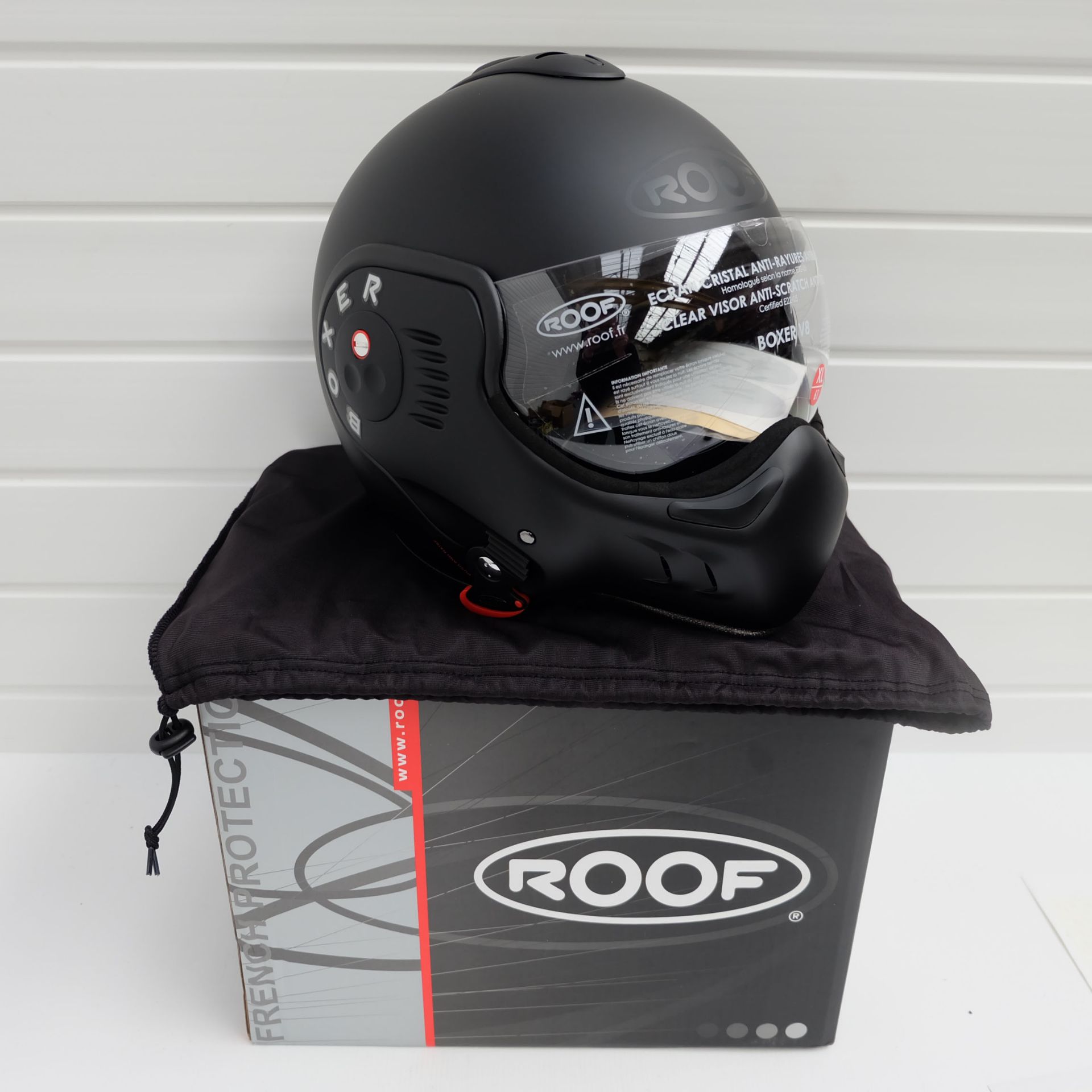 Roof Boxxer Carbon Flip Up Helmet Black SMALL+ BOXER V8 XL