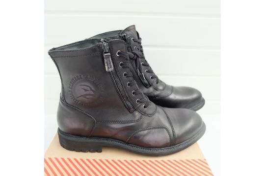 Falco Aviator Aged Leather Waterproof Short Boots 46/UK11.5 - Image 3 of 7