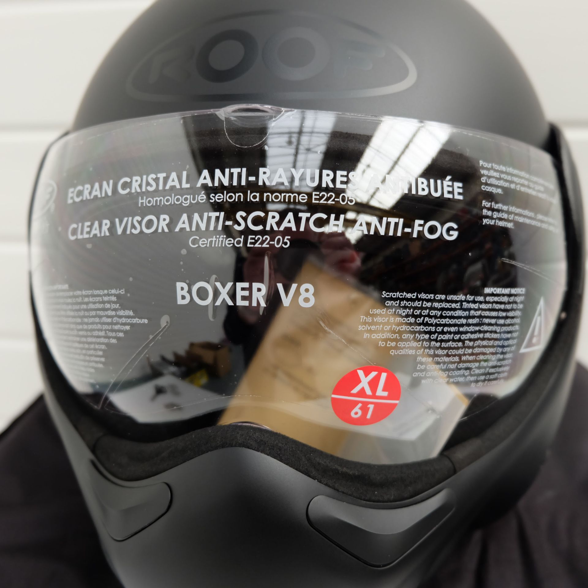 Roof Boxxer Carbon Flip Up Helmet Black SMALL+ BOXER V8 XL - Bild 6 aus 11