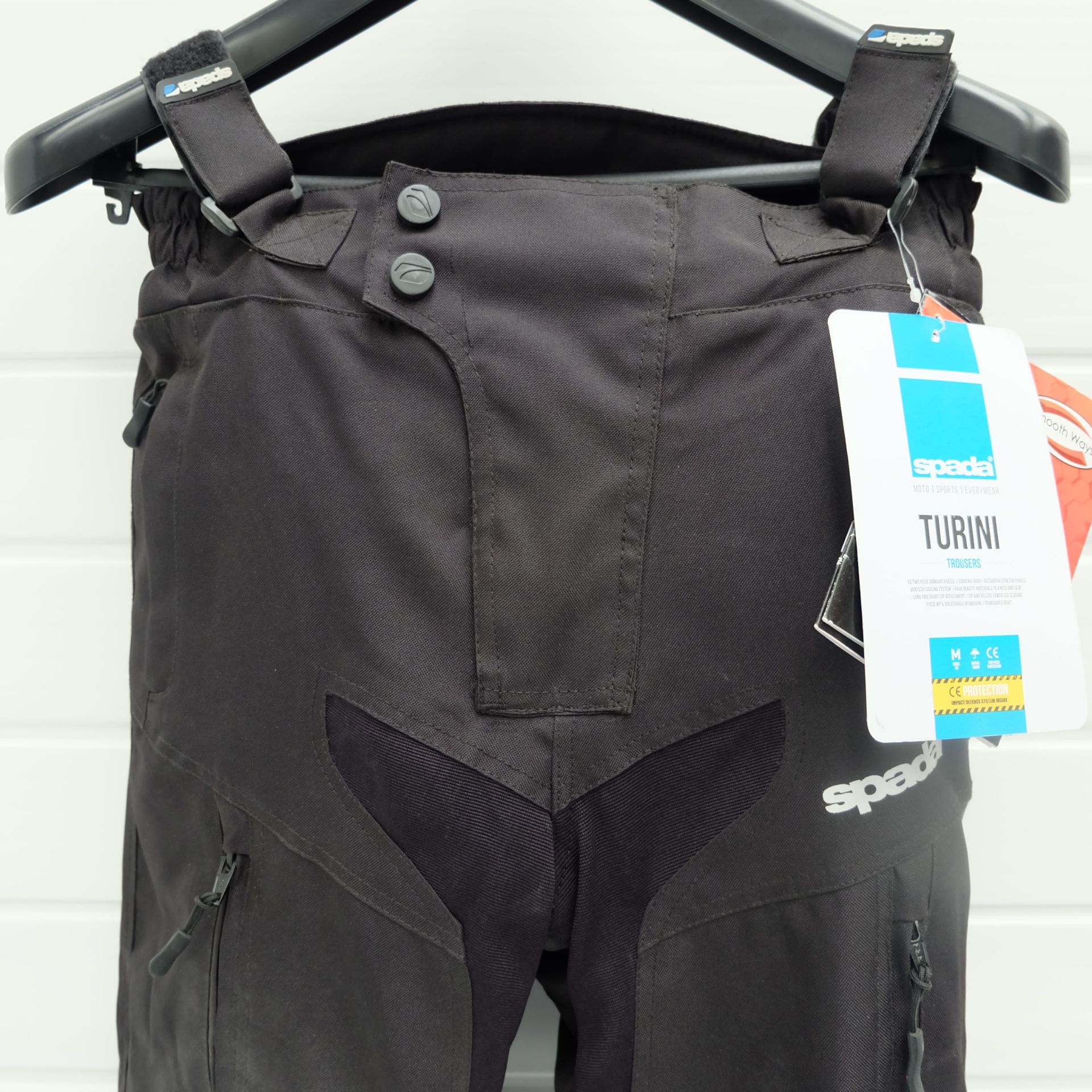 Spada Turini Motorcycle Trousers (Mens) Black. Medium - Bild 2 aus 10