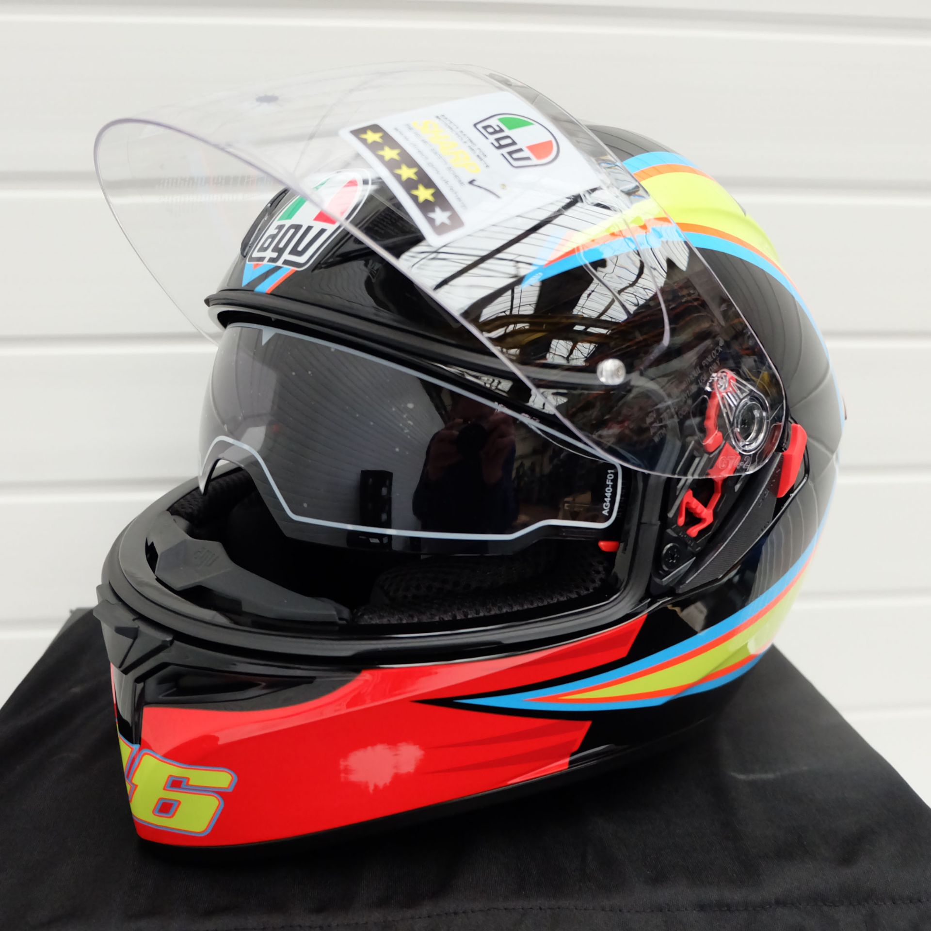 AGV K3 VR46 Full Face Helmet Size Medium Large - Image 5 of 14