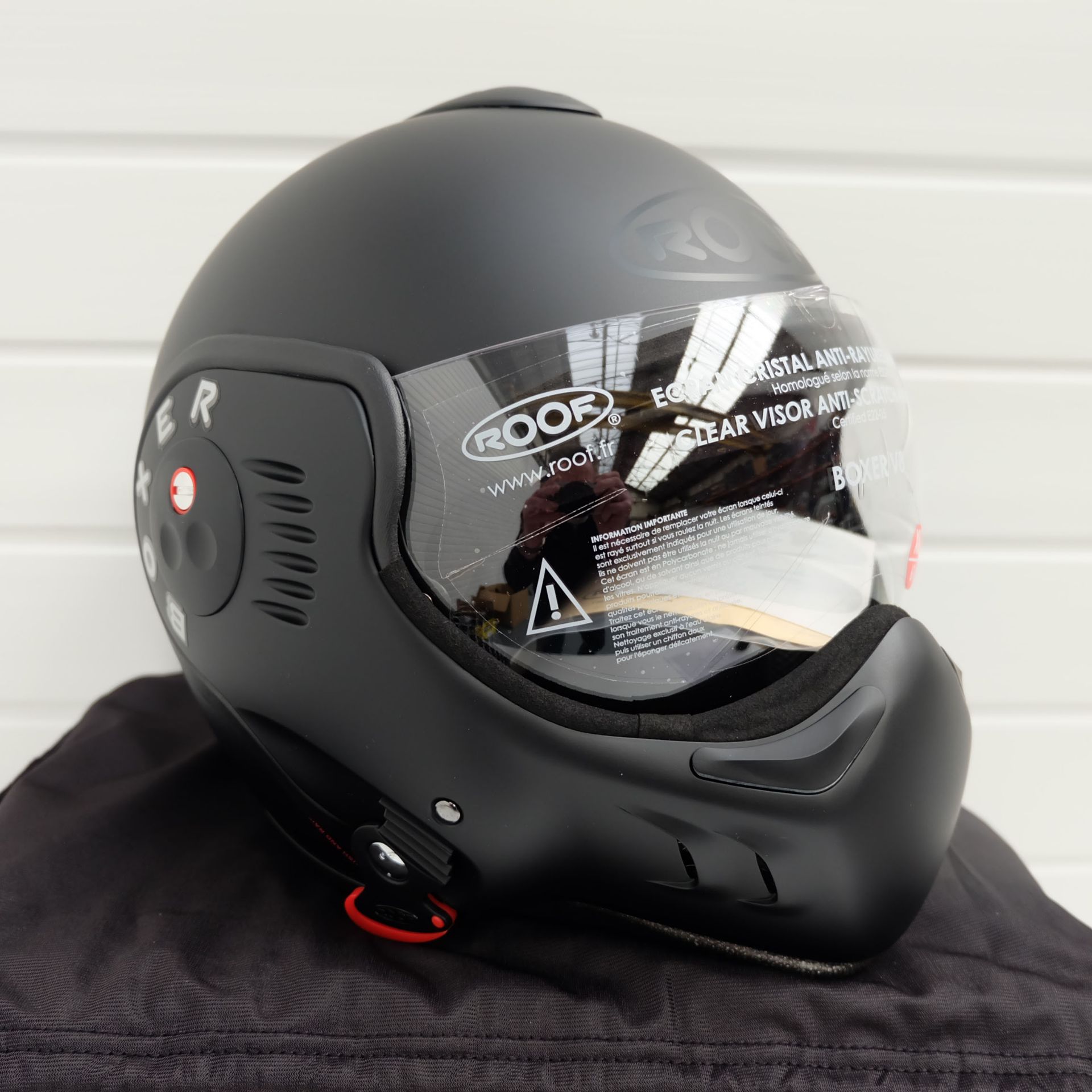 Roof Boxxer Carbon Flip Up Helmet Black SMALL+ BOXER V8 XL - Bild 2 aus 11