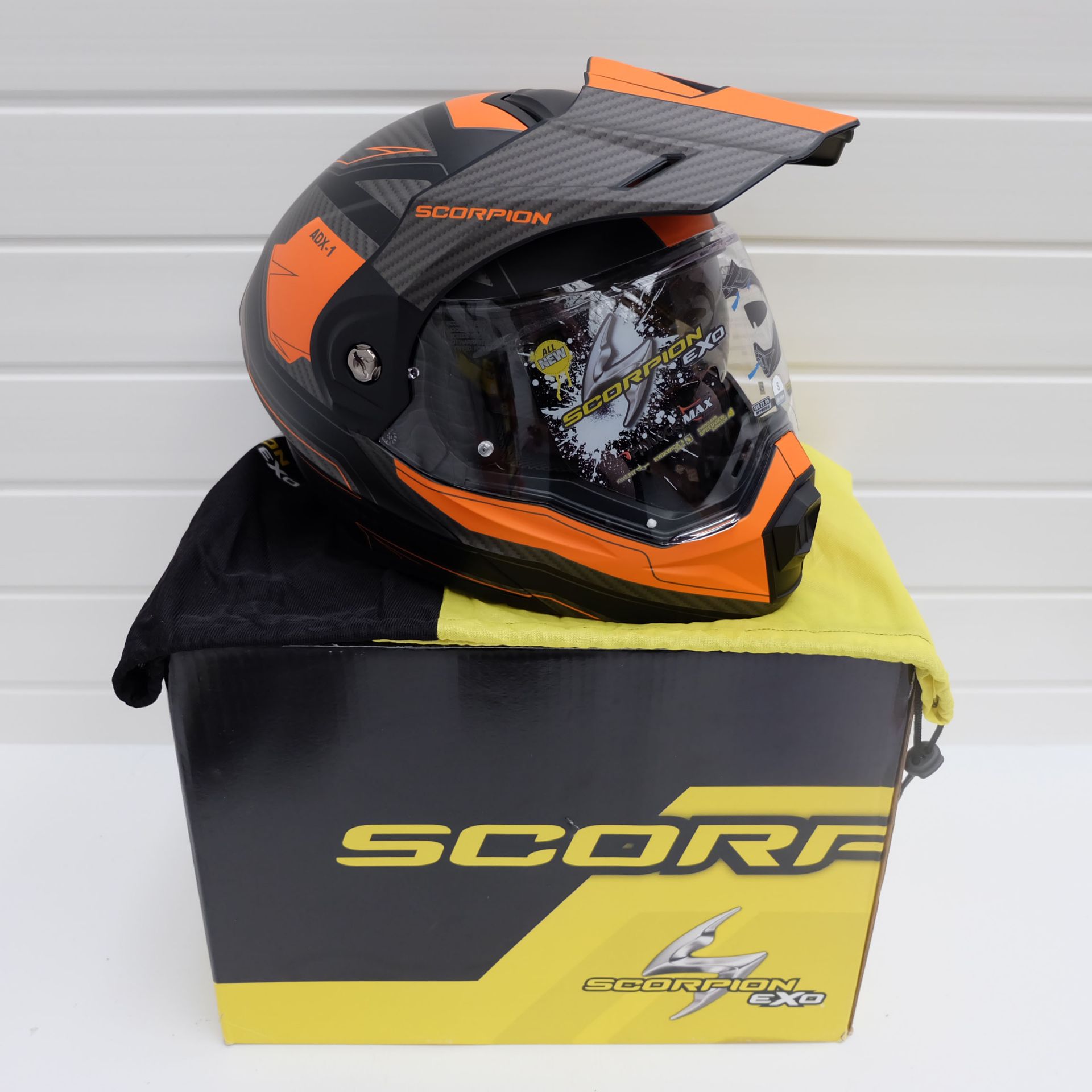 Scorpion Exo ADX-1 Adventure Helmet Tucson Black/Orange Size Small