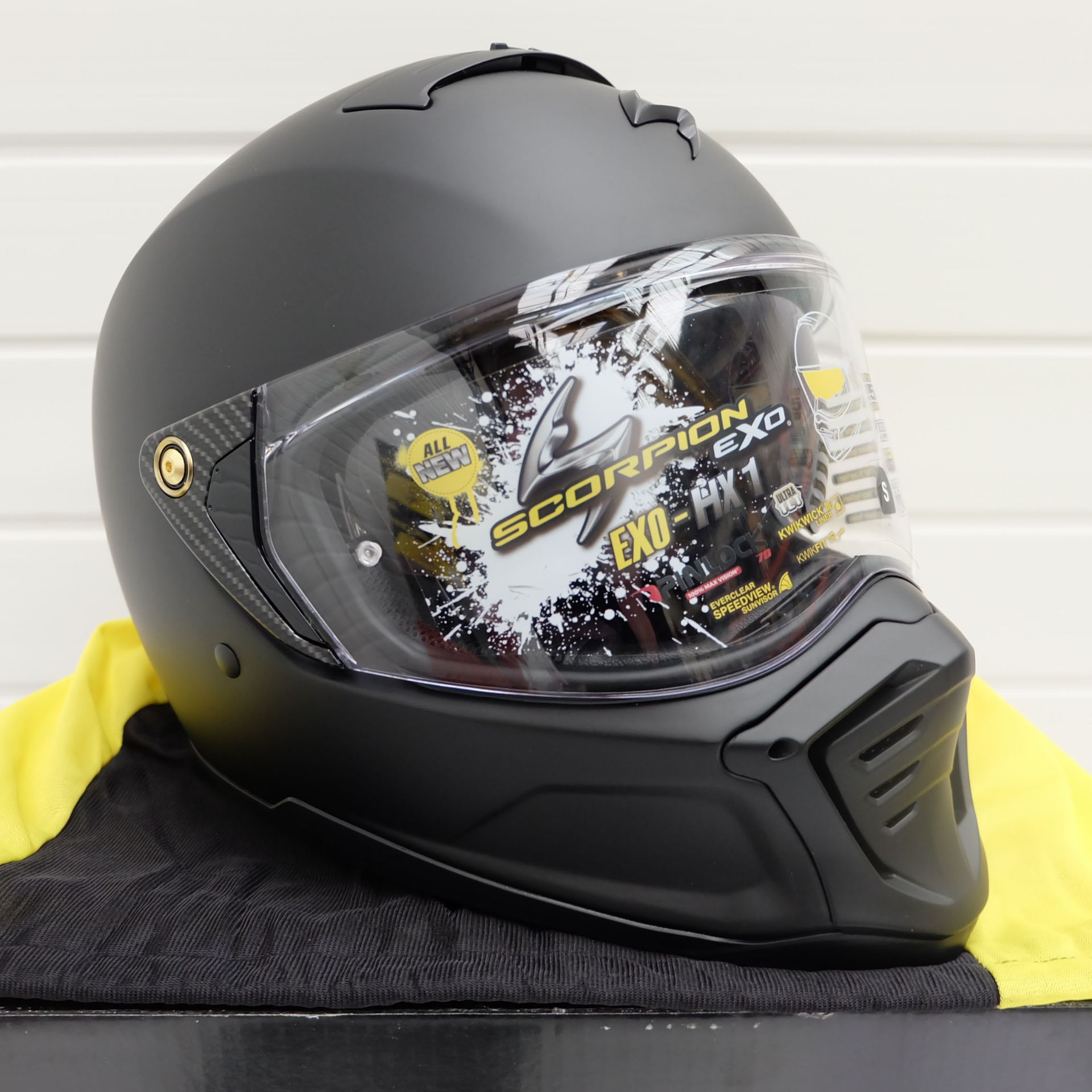 Scorpion Exo HX-1 Full Face Helmet Matt Black Size Small - Image 2 of 14