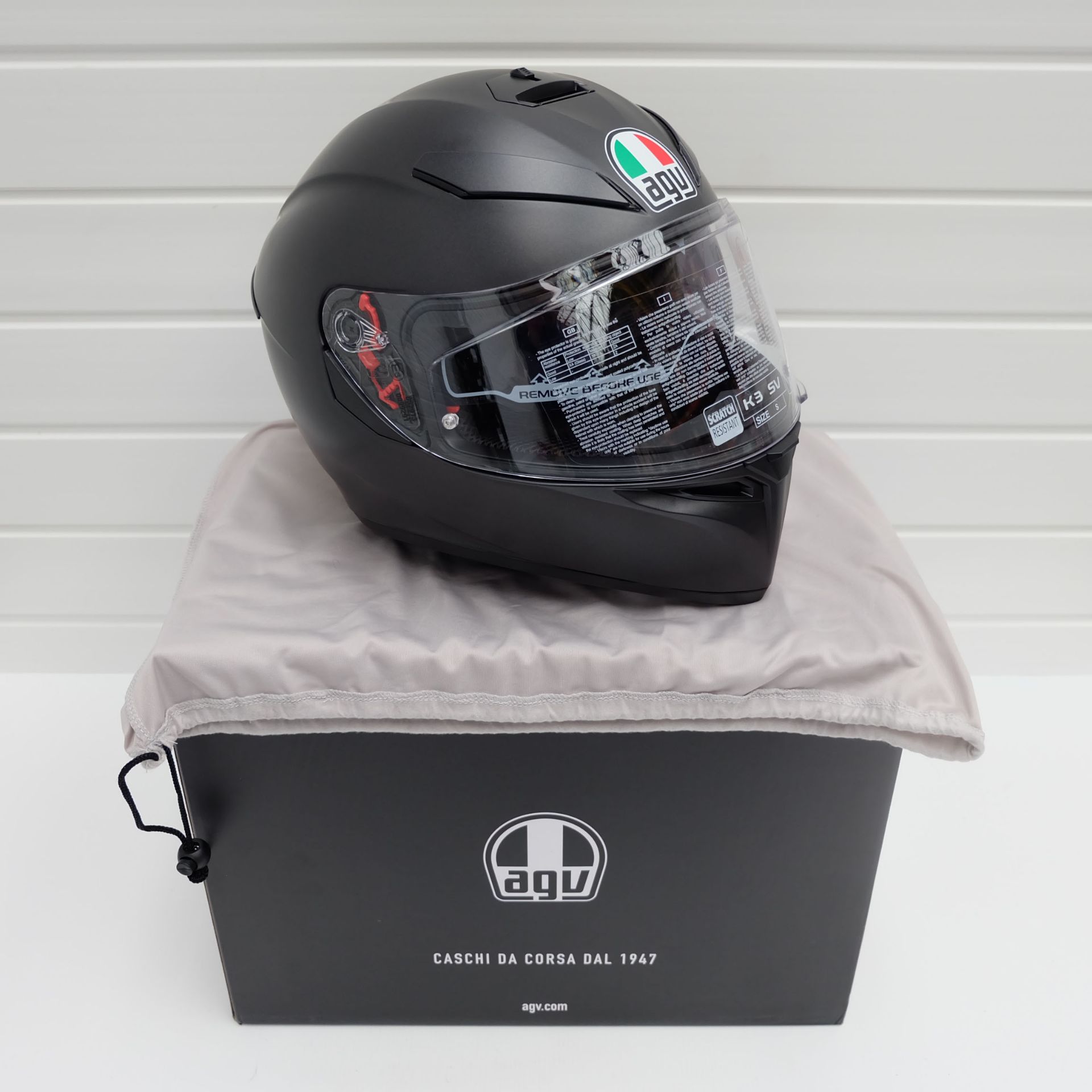 AGV K3 SV-S Full Face Helmet Matt Black Size Small