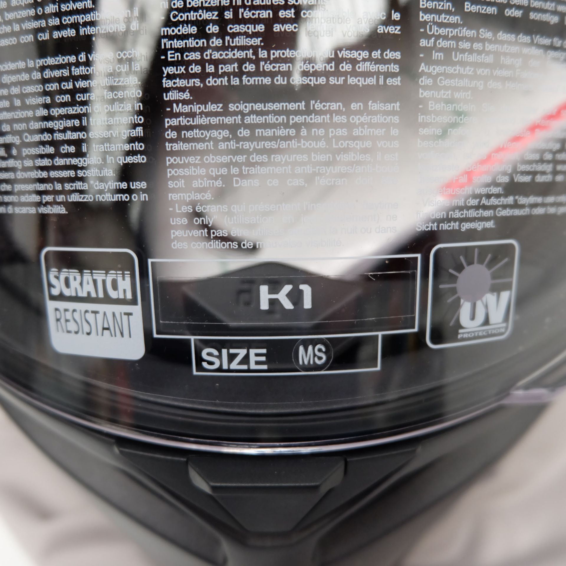 AGV K1 Full Face Helmet Matt Black Size Medium Small - Image 4 of 13