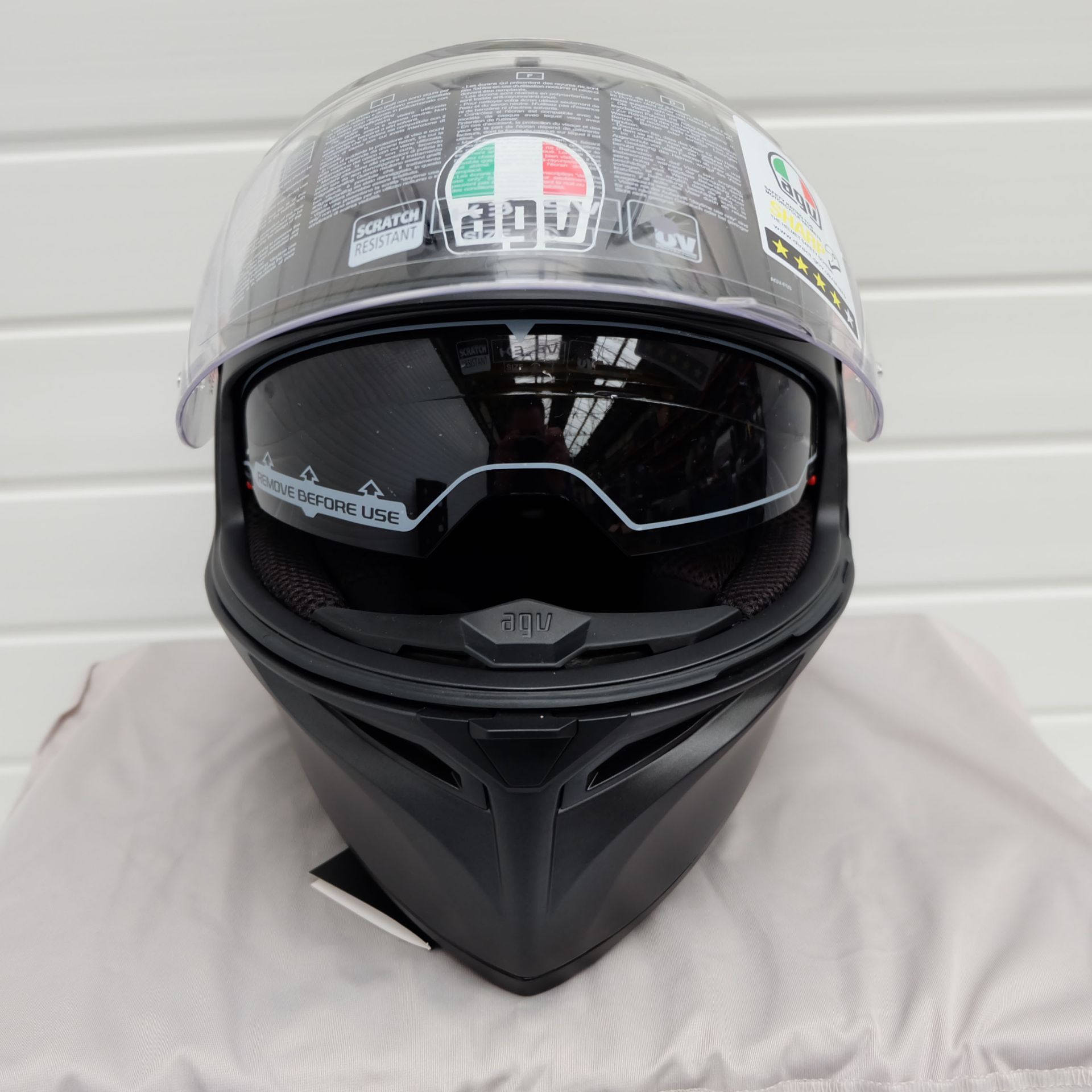 AGV K3 SV-S Full Face Helmet Matt Black Size Small - Image 5 of 11