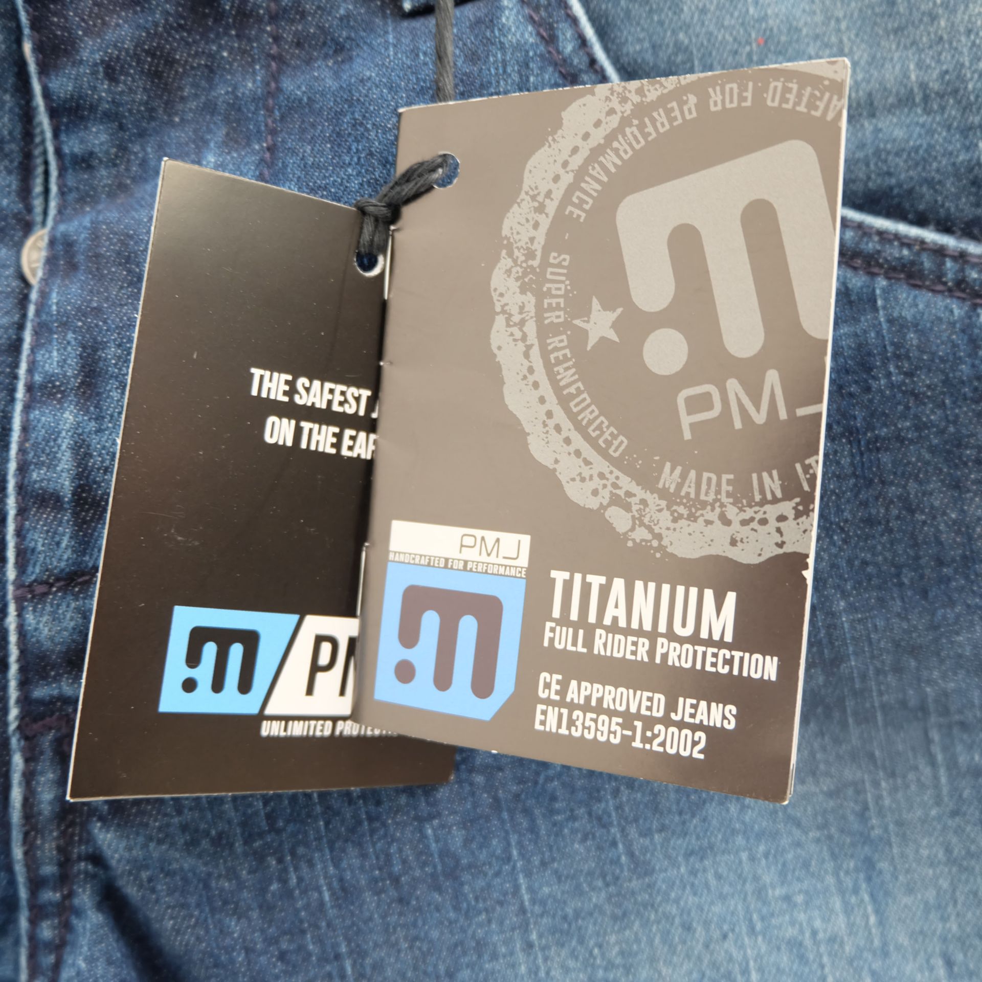 PMJ Titanium Regular Fit Motorcycle Jeans Size 34 - Image 4 of 11