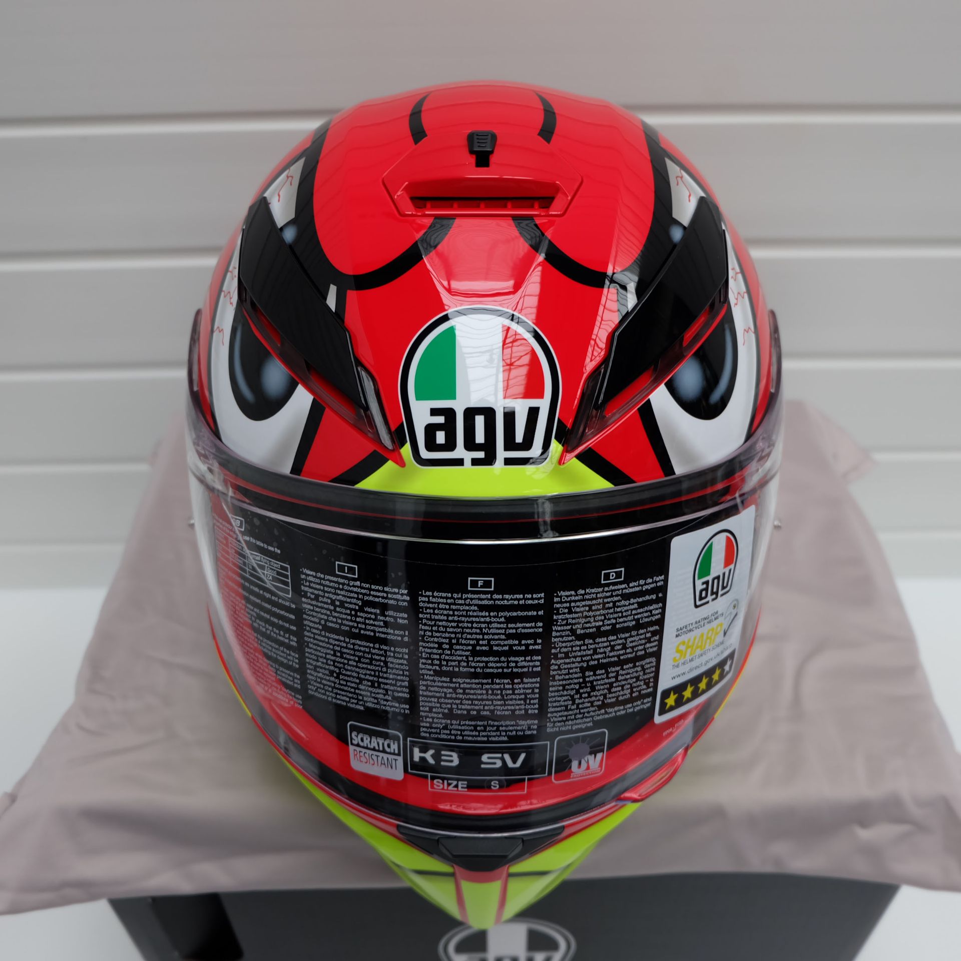 AGV K3 SV-S Birdy Full Face Helmet Size Small - Image 5 of 15