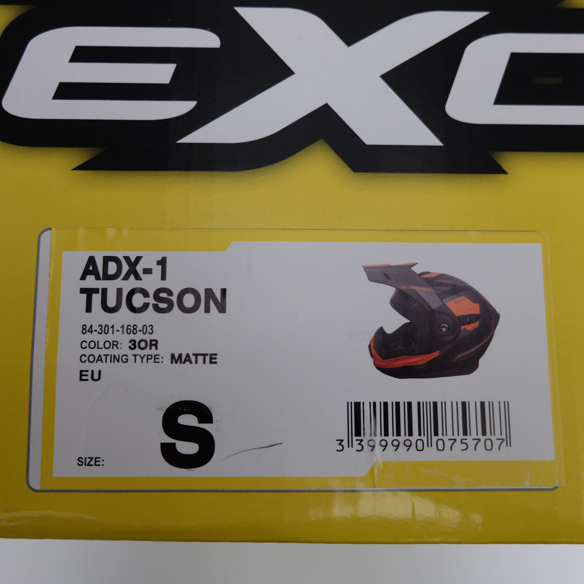 Scorpion Exo ADX-1 Adventure Helmet Tucson Black/Orange Size Small - Image 12 of 12