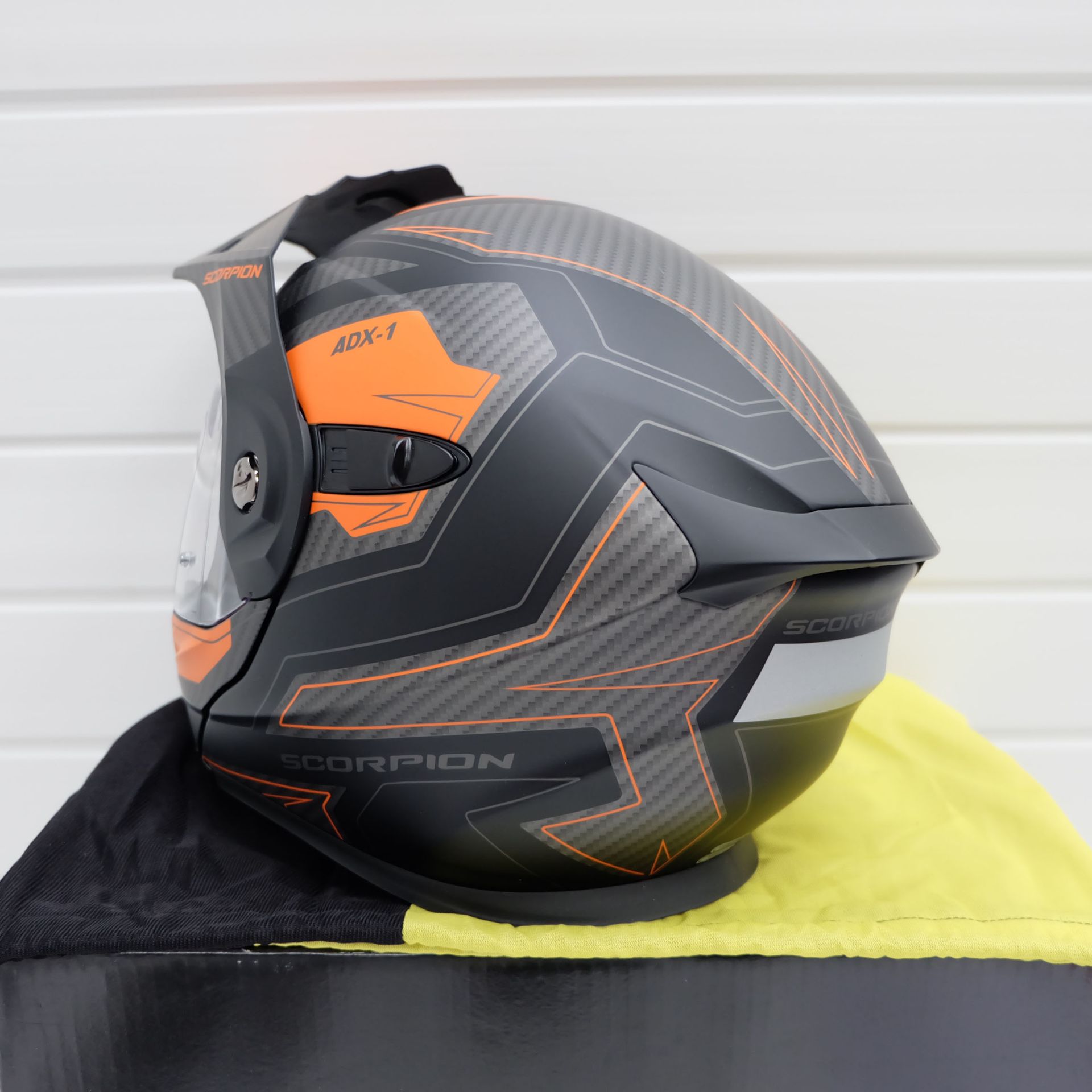 Scorpion Exo ADX-1 Adventure Helmet Tucson Black/Orange Size Small - Image 4 of 12