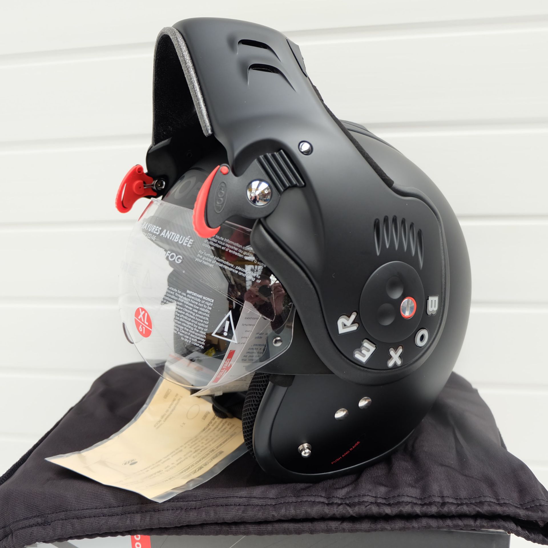 Roof Boxxer Carbon Flip Up Helmet Black SMALL+ BOXER V8 XL - Bild 8 aus 11