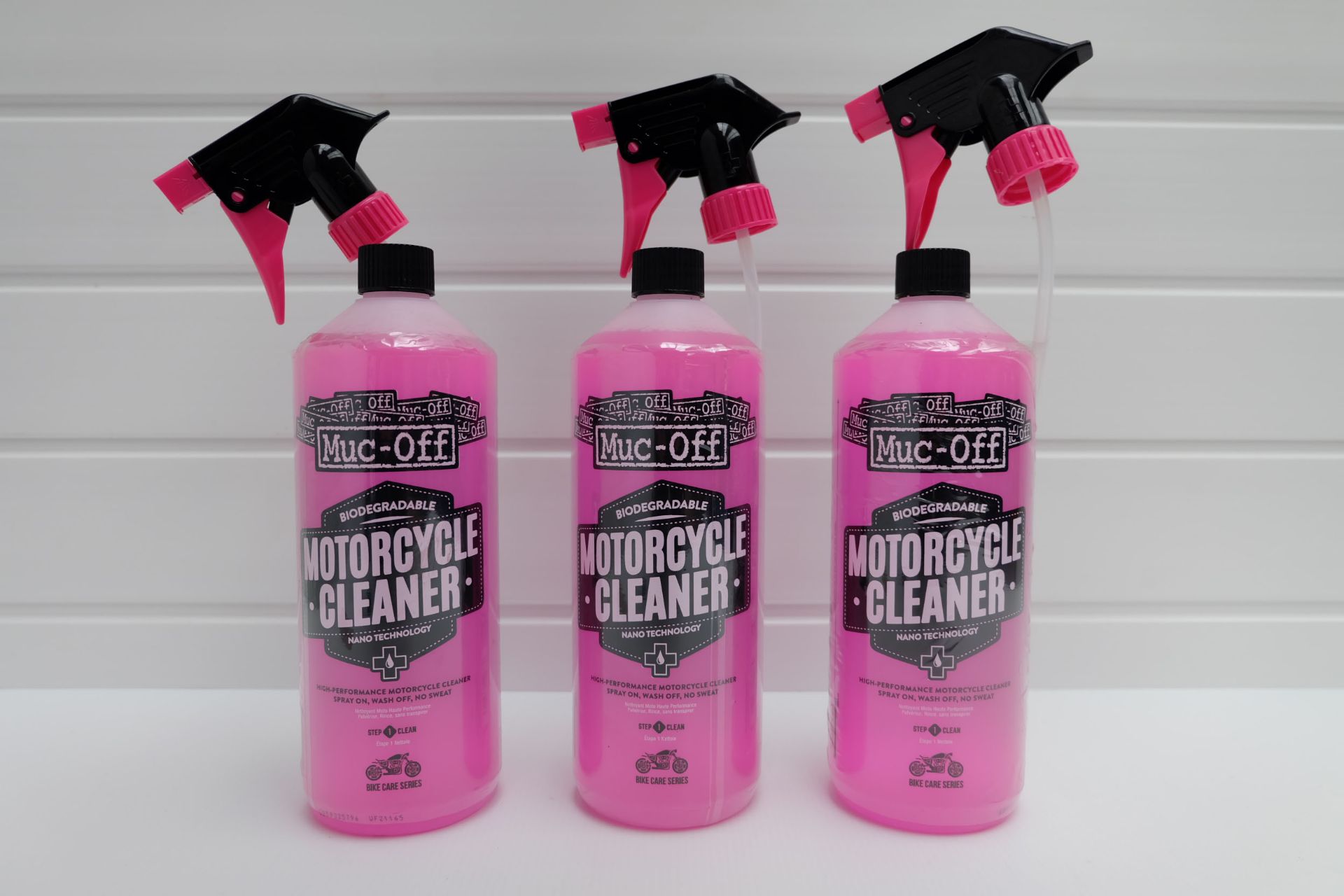 3 x Muc-Off Motorcycle Cleaner 1 Litre