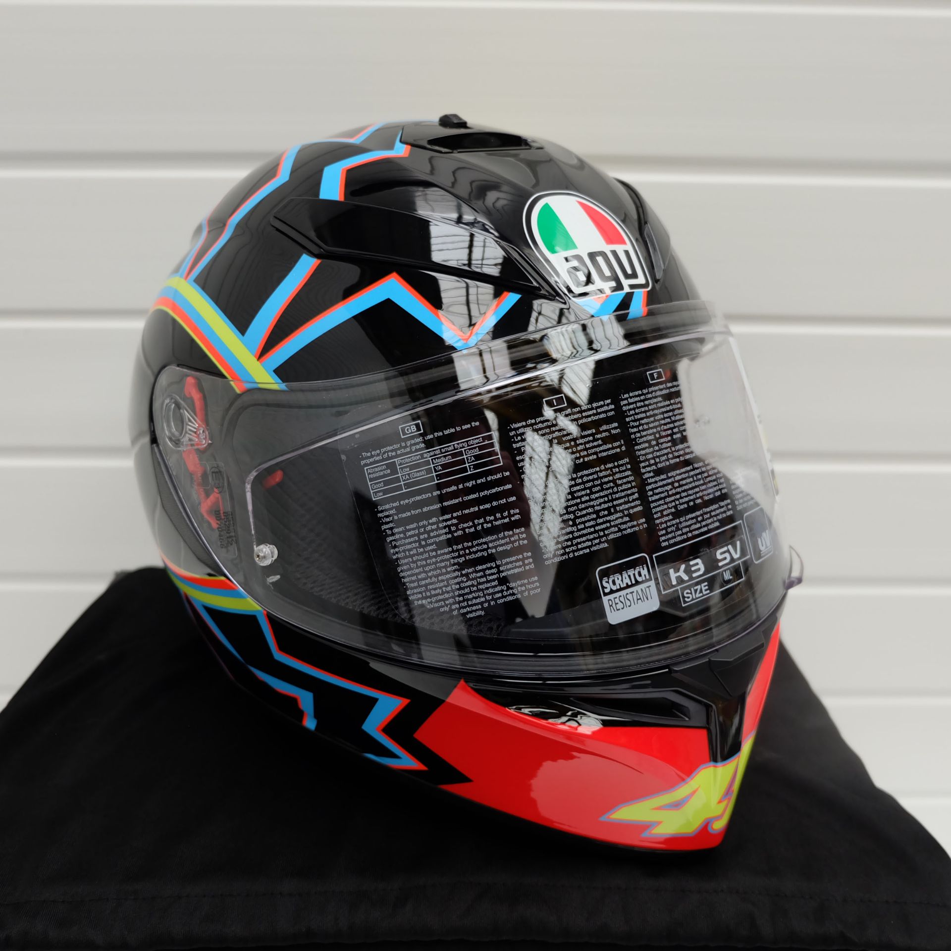 AGV K3 VR46 Full Face Helmet Size Medium Large - Image 2 of 14