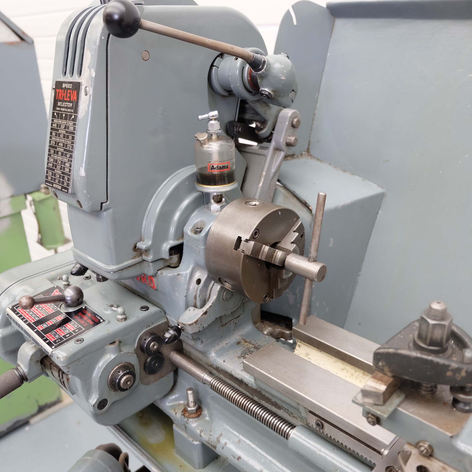 Myford ML7 3 1/2" Centre Lathe With Tri-Lever Quick Change Speed Selector. Distance Between Centres: - Image 9 of 13