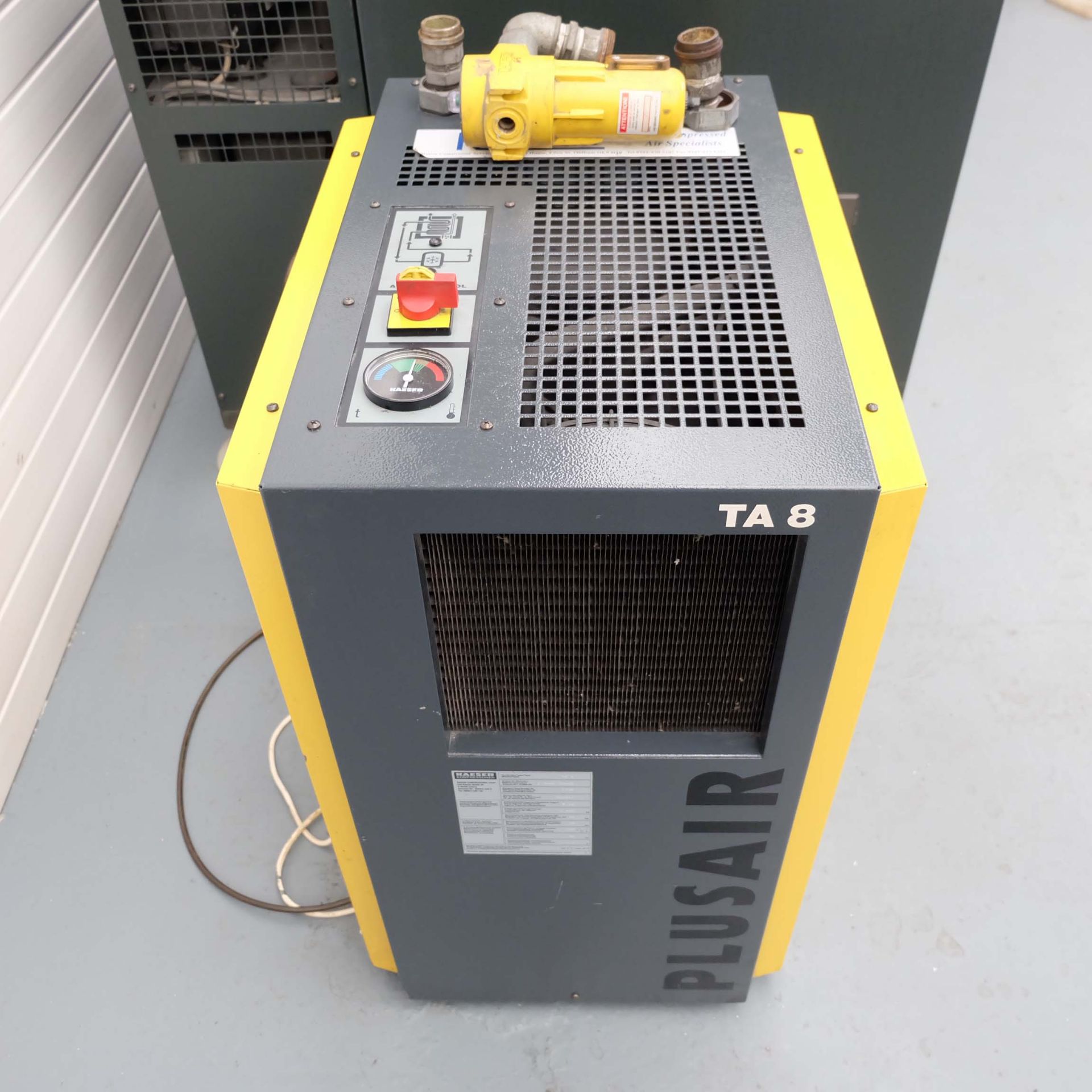 HPC Kaeser Model SK22T Rotary Air Compressor With Air Dryer Model TA8 and 350 Ltr Air Reciever Rated - Image 9 of 15