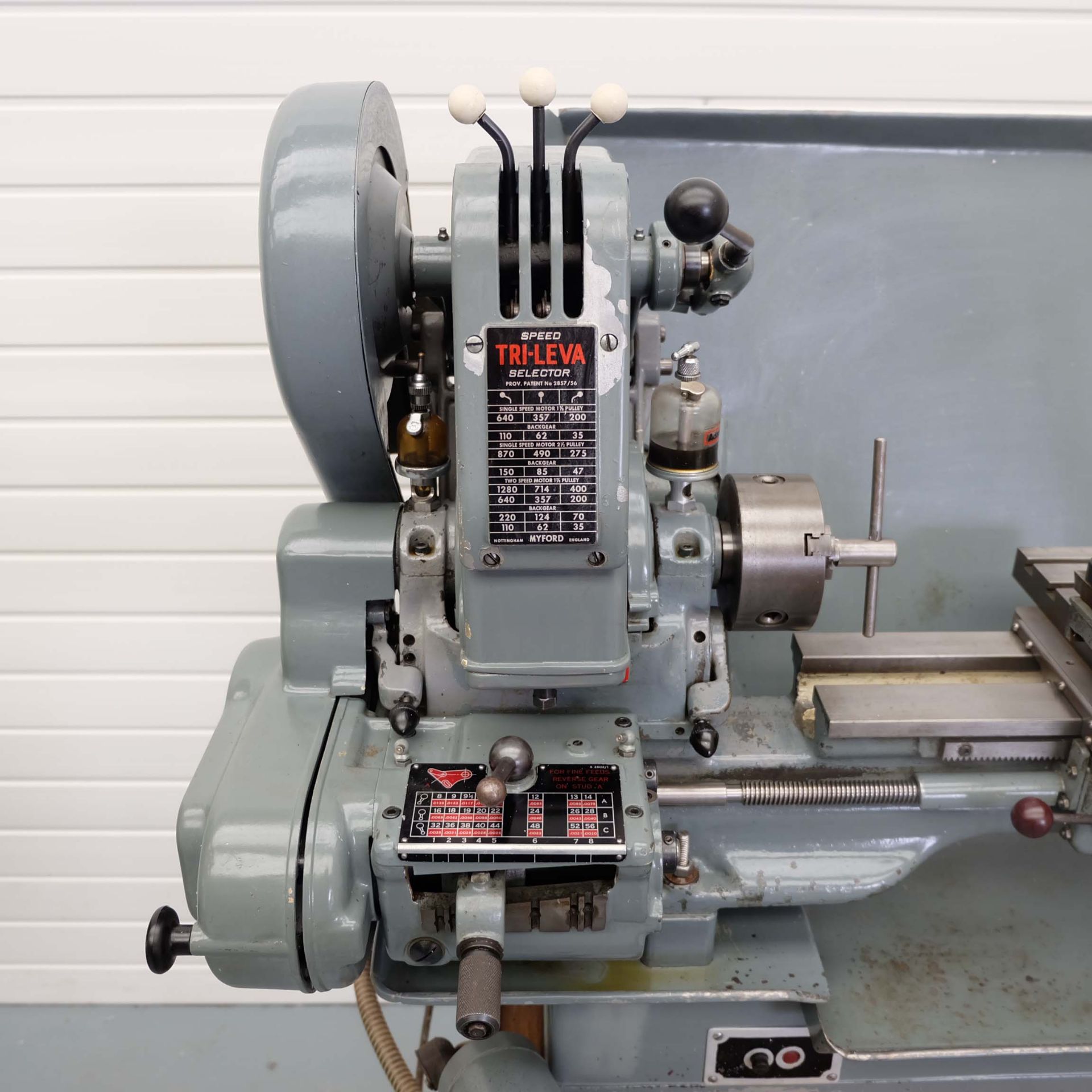 Myford ML7 3 1/2" Centre Lathe With Tri-Lever Quick Change Speed Selector. Distance Between Centres: - Image 3 of 13