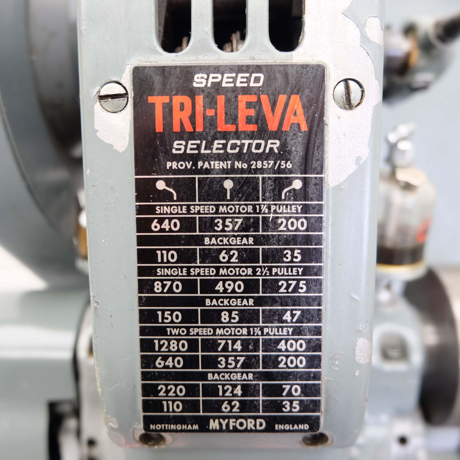 Myford ML7 3 1/2" Centre Lathe With Tri-Lever Quick Change Speed Selector. Distance Between Centres: - Image 4 of 13