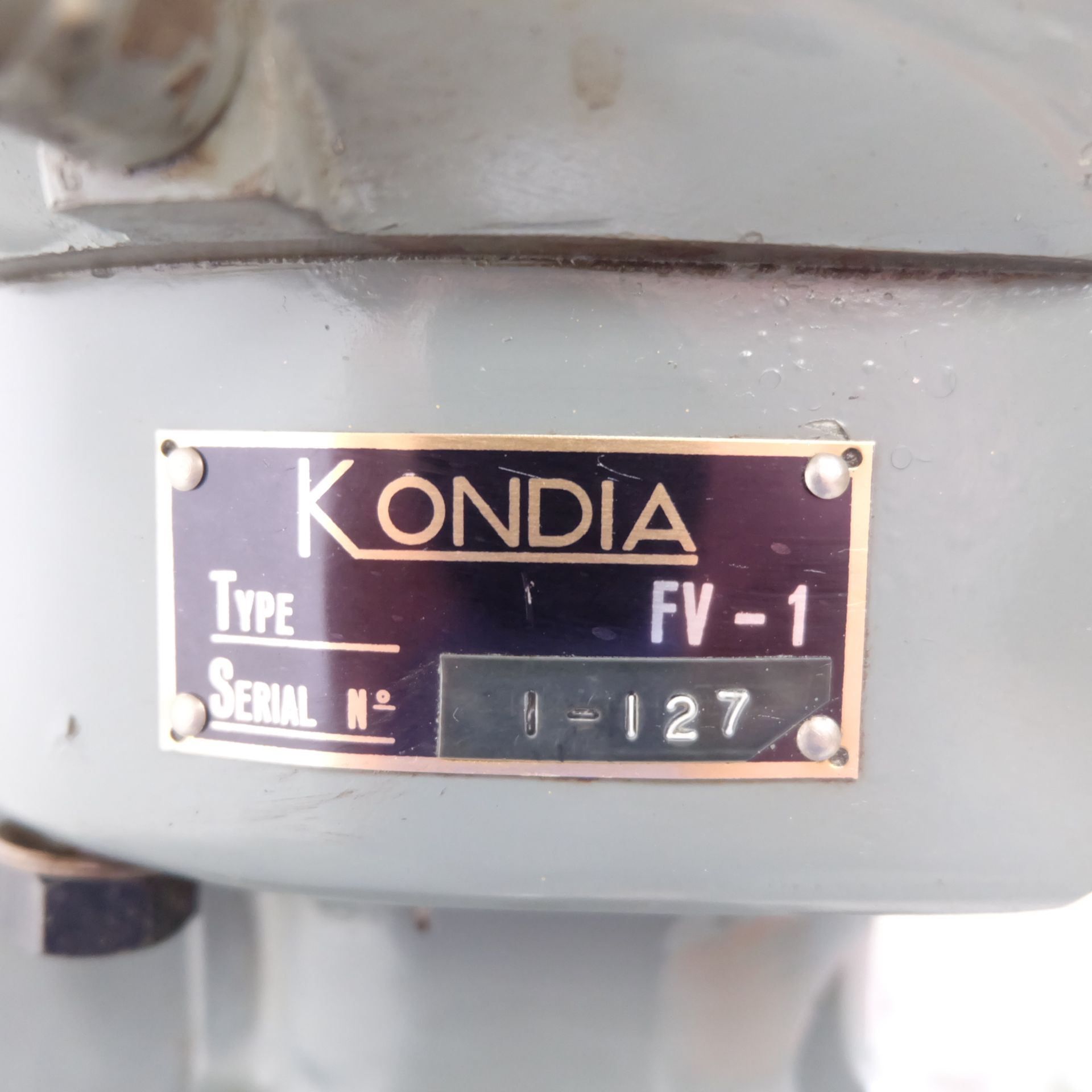 Kondia Type FV-1 Powermill Vari-Speed Head Turret Milling Machine. - Image 9 of 12