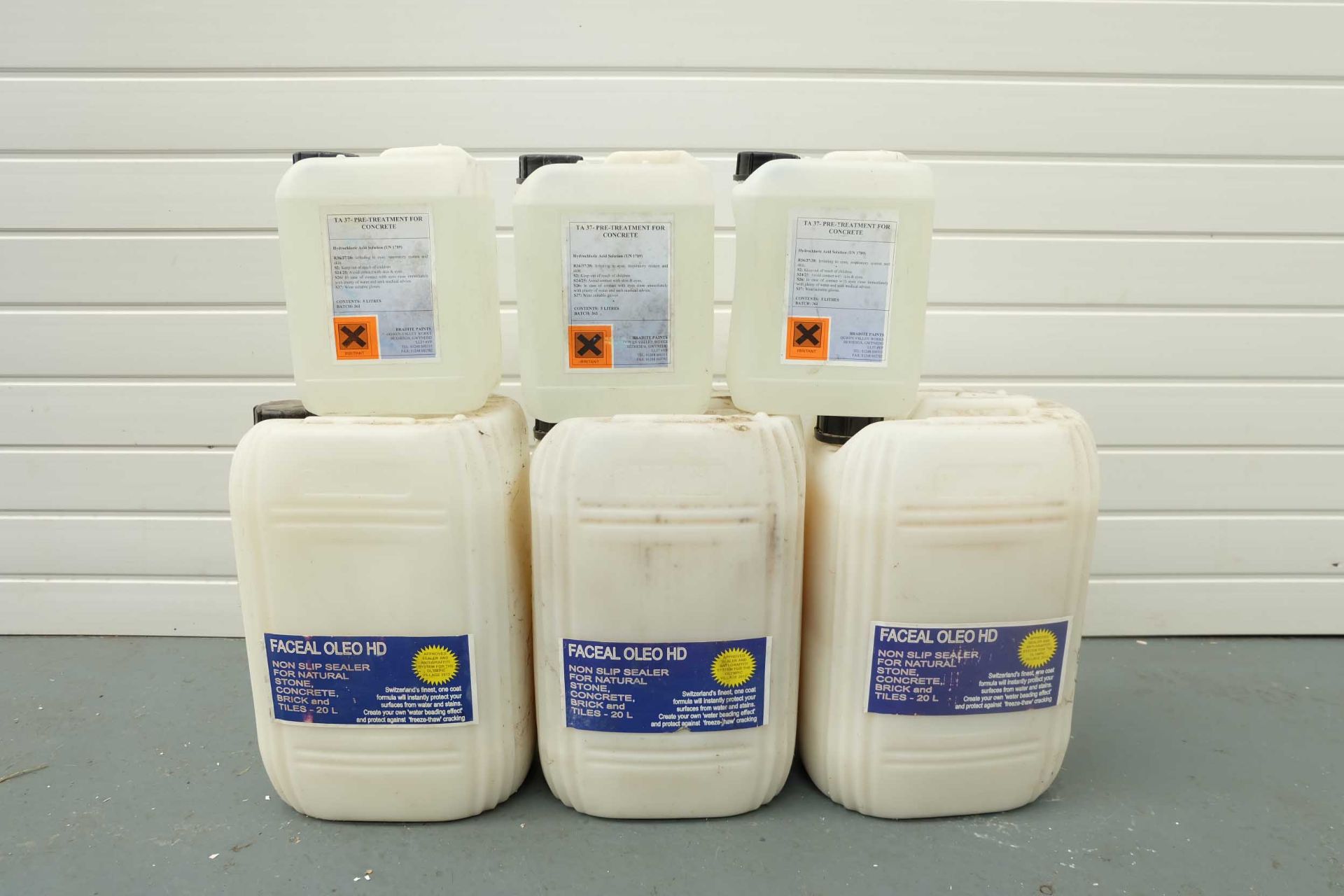 3 x 20 Ltr Drums of Non-Slip Sealer for Stone, Concrete & Brick. Etc. Plus 3 x 5 Litre Drums of TA37