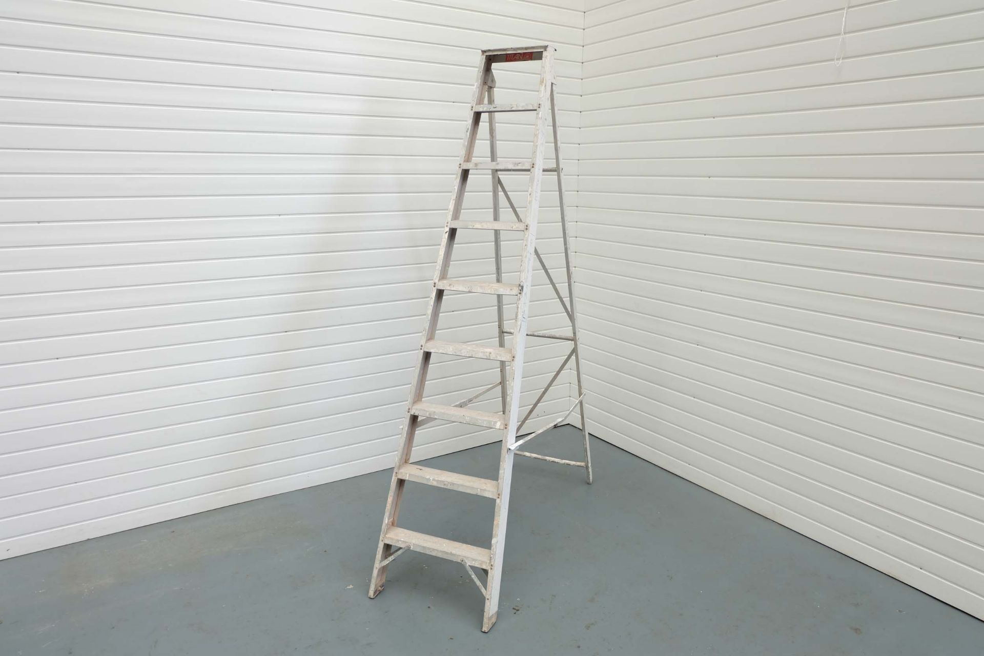 Titan Aluminium Heavy Duty Step Ladders. Maximum Height: 2200mm.