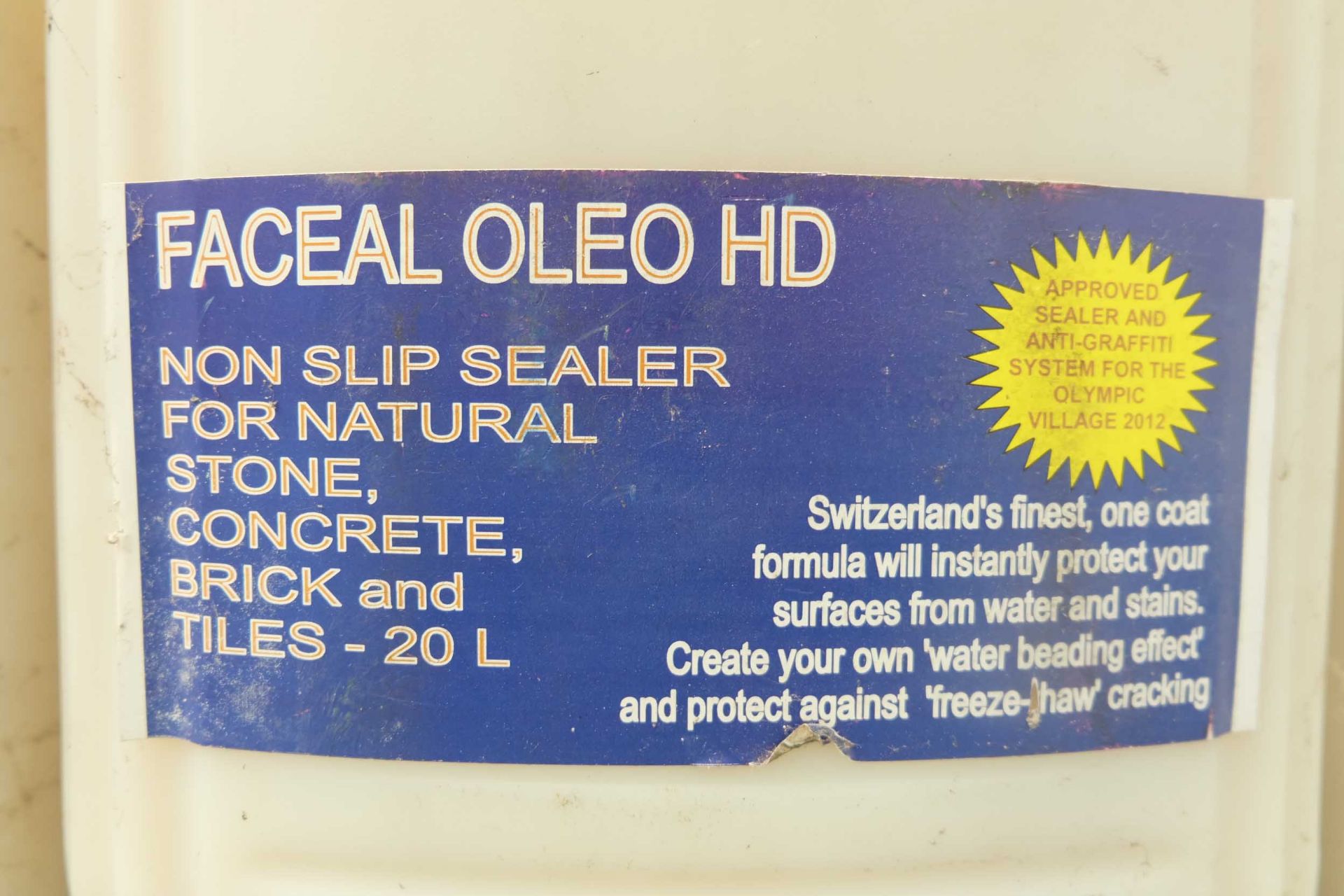 3 x 20 Ltr Drums of Non-Slip Sealer for Stone, Concrete & Brick. Etc. Plus 3 x 5 Litre Drums of TA37 - Image 2 of 4