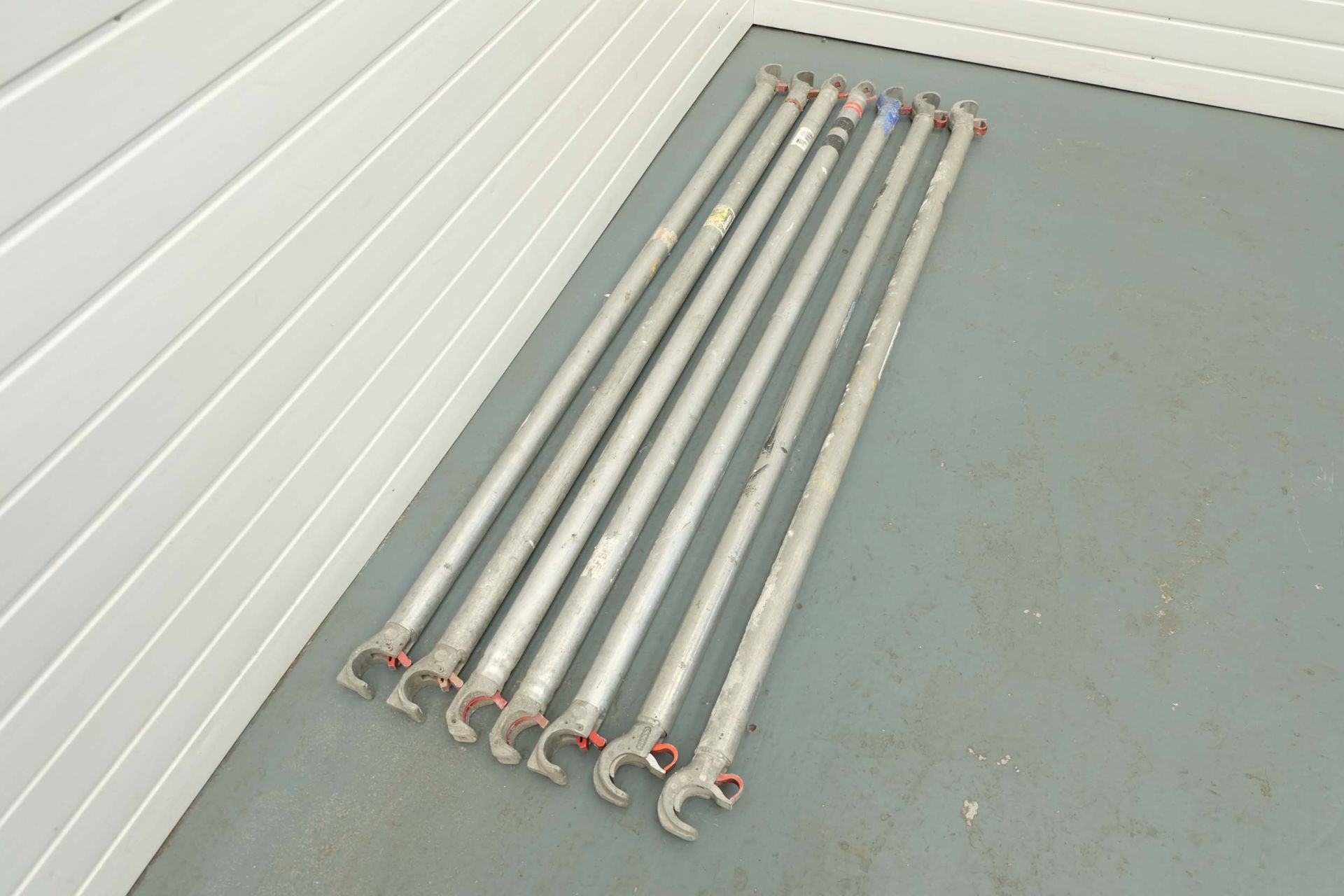 7 x Aluminium Braces for Scaffold Towers. Length: 1800mm From Clamp Centres. - Image 2 of 5