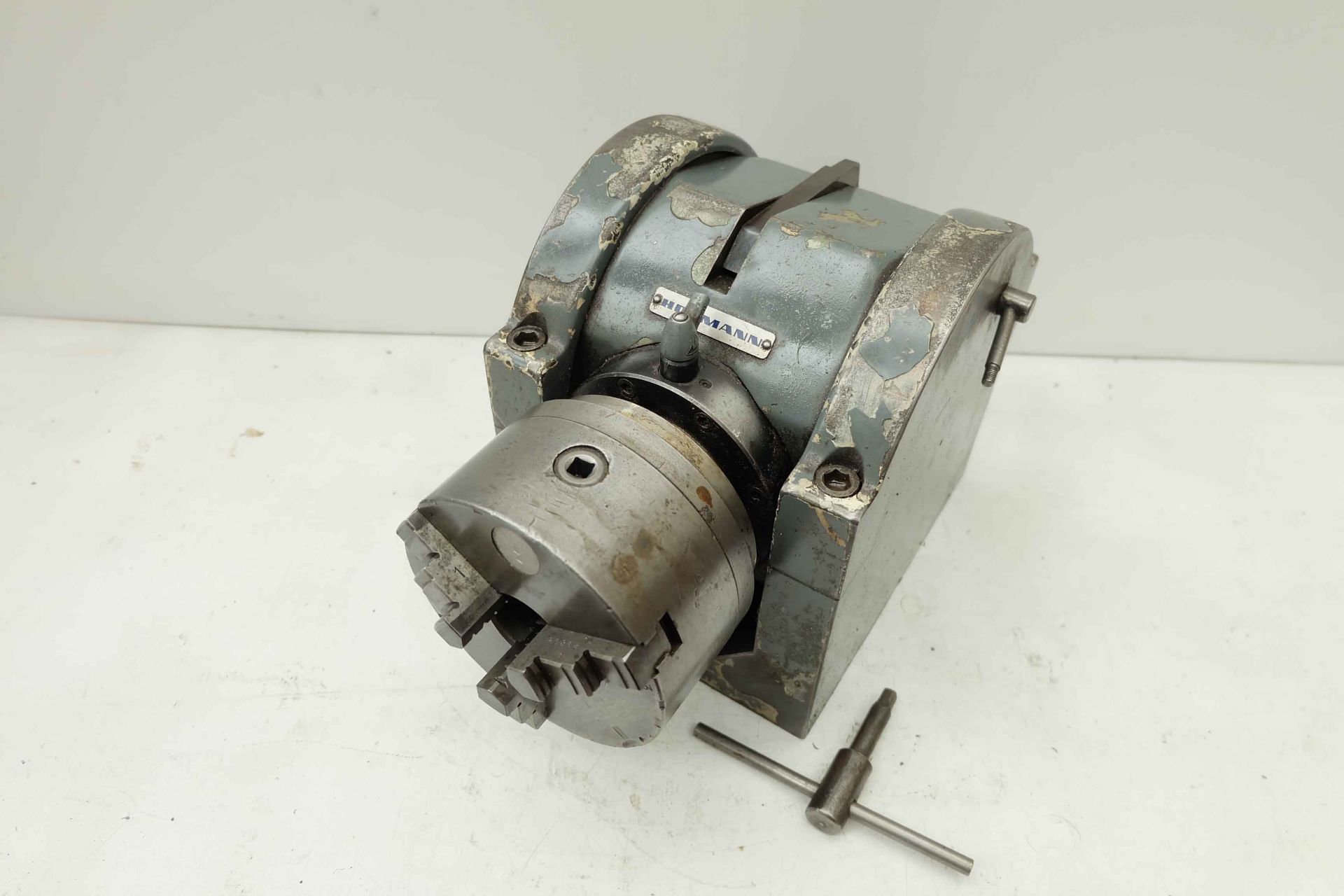 Hofmann Indexing Head. 24 Divisional Indexing. 90 Degrees Tilting. Centre Height 125mm. With 130mm 3