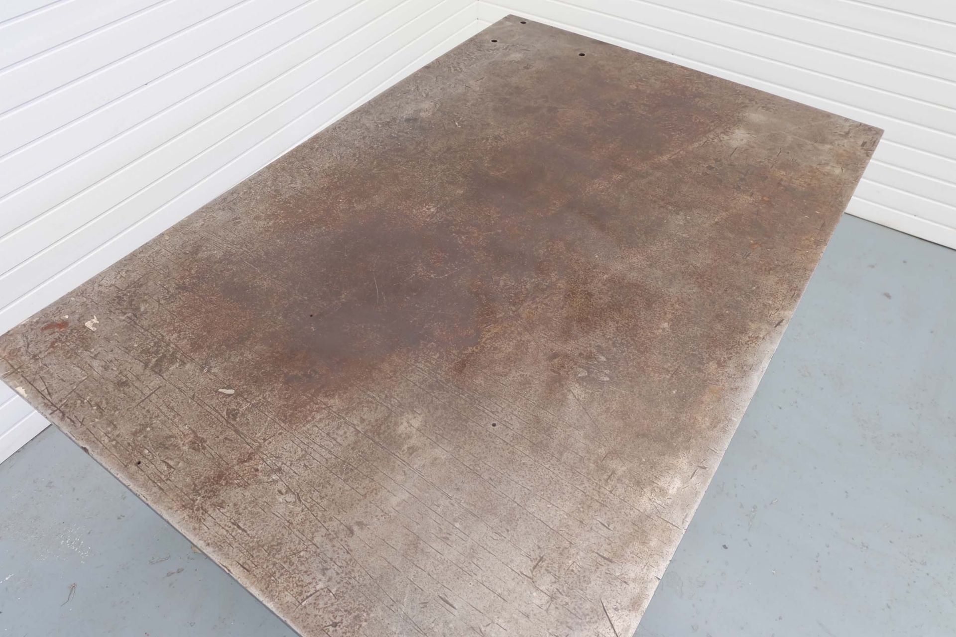 Steel Table For Welding Etc. Size 6' x 4. Thickness 3/4". Work Height 36". - Image 4 of 5