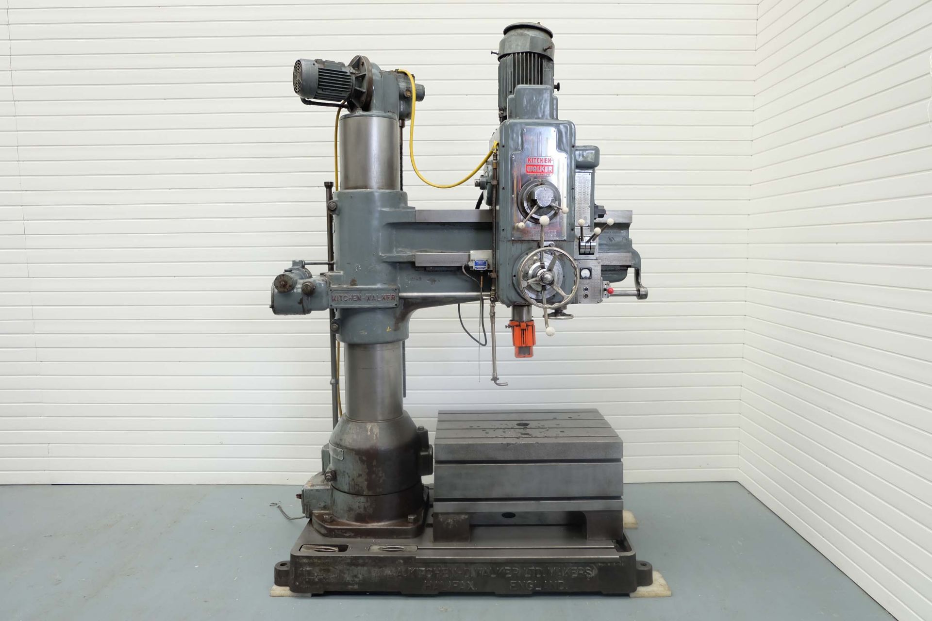 Kitchen-Walker Model 3' 6" E2 Radial Arm Drill.