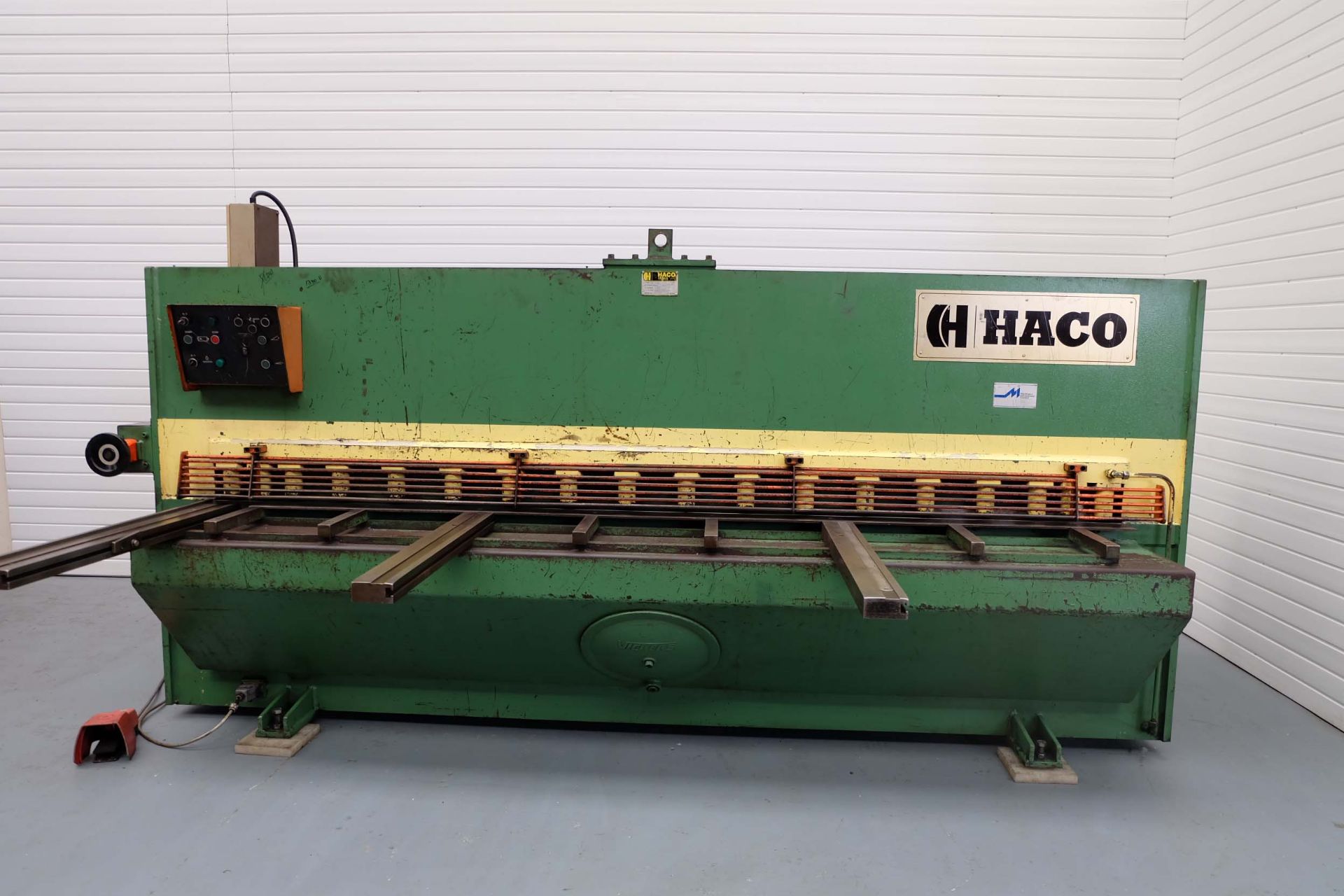 Haco Type TS 306 Hydraulic Guillotine. Capacity 6mm x 3050mm. With Squaring Arm & Front Supports. - Image 2 of 8