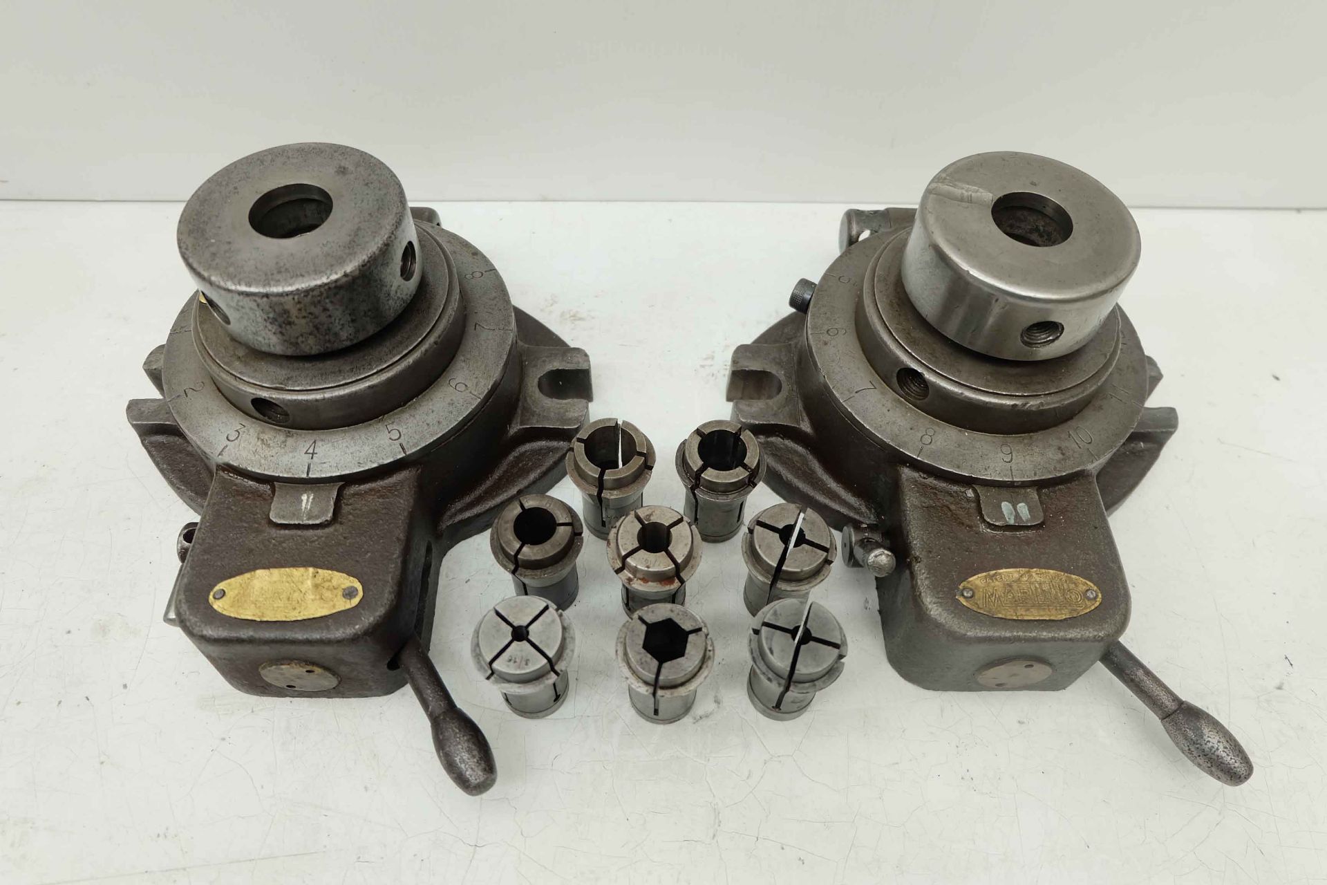 Two Marlco 12 Position Indexing Fixtures With 8 Collets