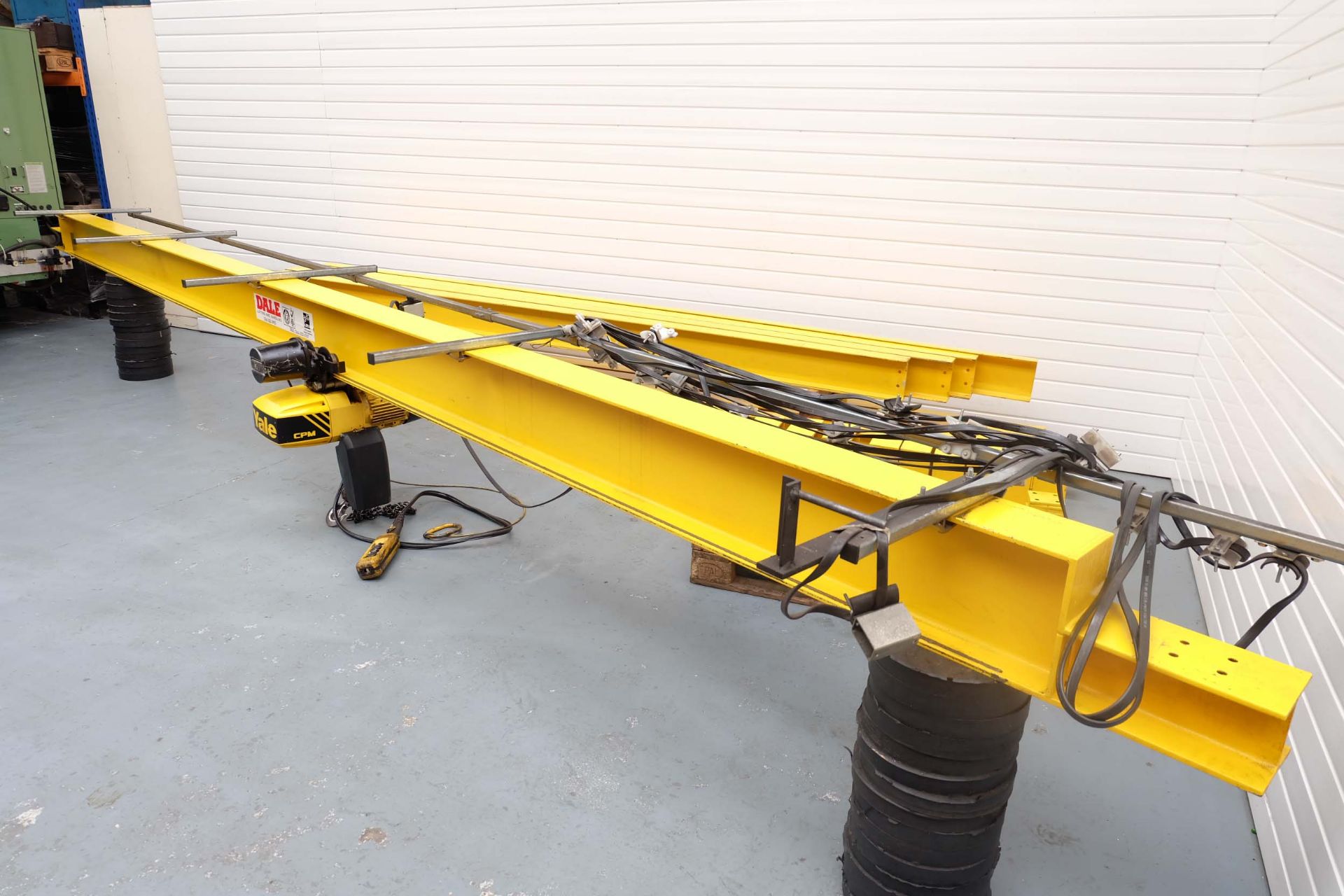 Dale Overhead Crane with Yale CPM 1000Kg Electric Chain Hoist & Pendant Control. - Image 3 of 12
