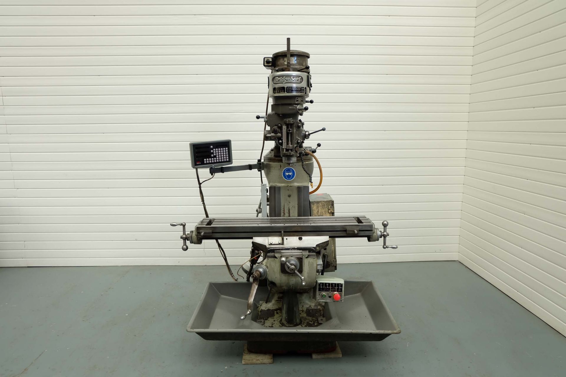 Bridgeport 'J' Type Turret Mill. Table Size: 42" x 9". Spindle Taper R8. Spindle Speeds. Power Feed - Image 2 of 9