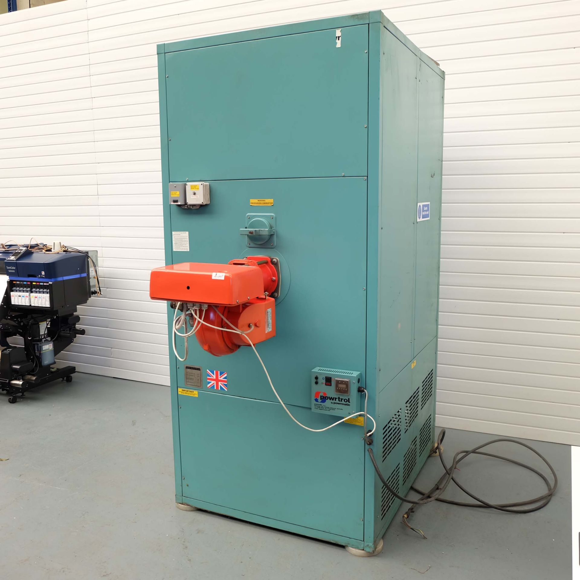 Powermatic Model CP G1000UF/3 Warm Air Cabinet Heater. Nominal Heat Output 293KW Max. Type of Gas: G - Image 3 of 14