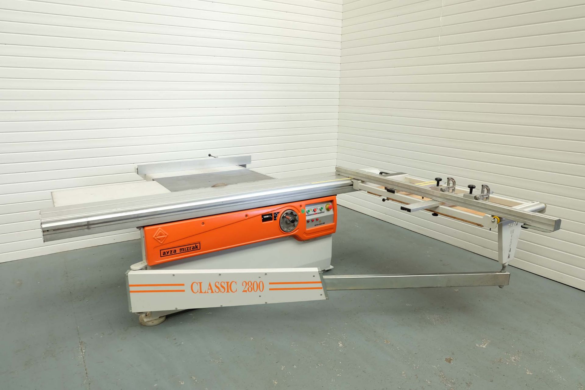 Ayza Mizrak Model Classic 2800 Reclining and Sliding Circular Saw Bench. Aluminium Slide Length 2800 - Image 2 of 15