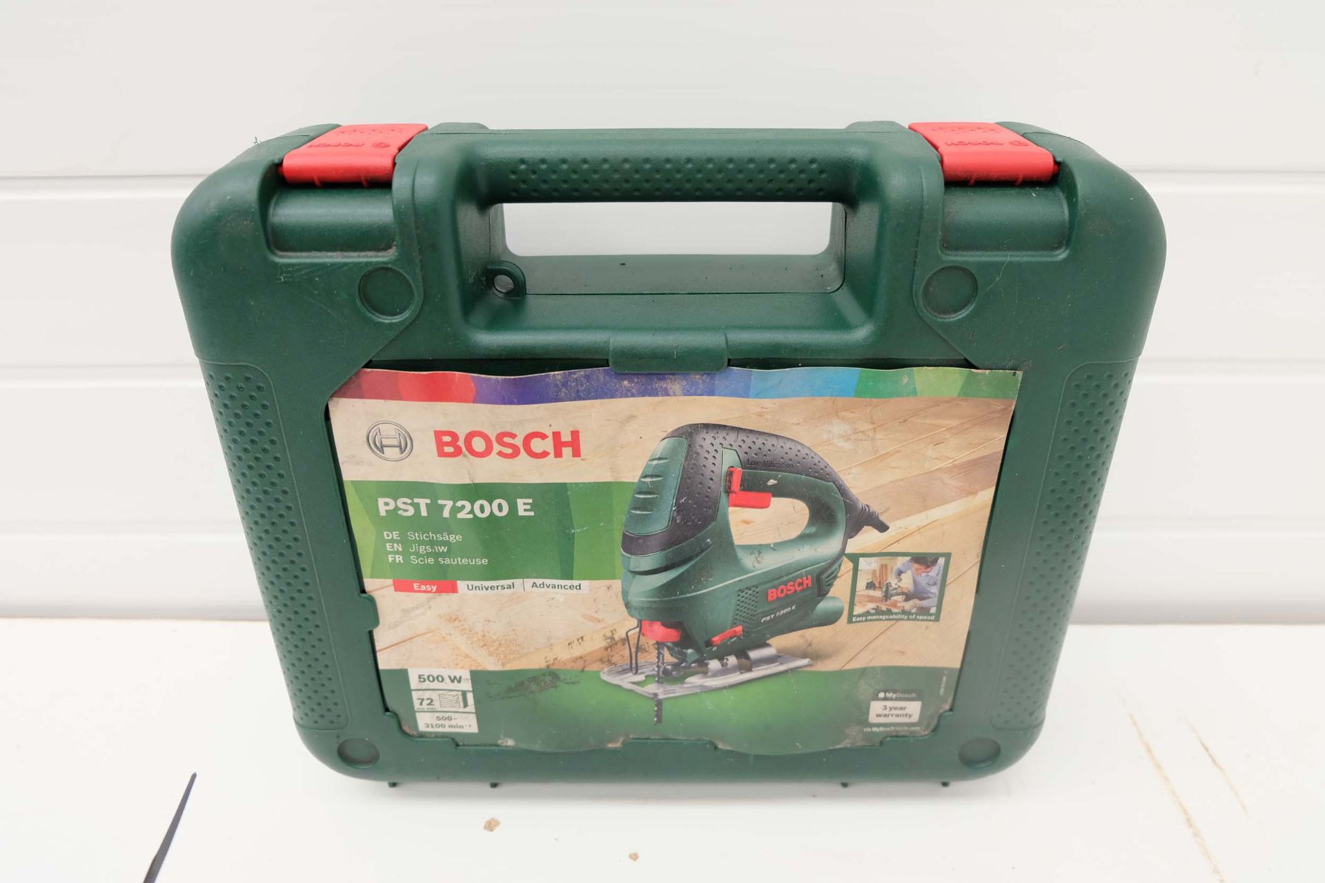 Bosch PST 7200E Jigsaw. Max Cutting Depth 72mm. Single Phase 500W. With Carry Case. - Image 5 of 5