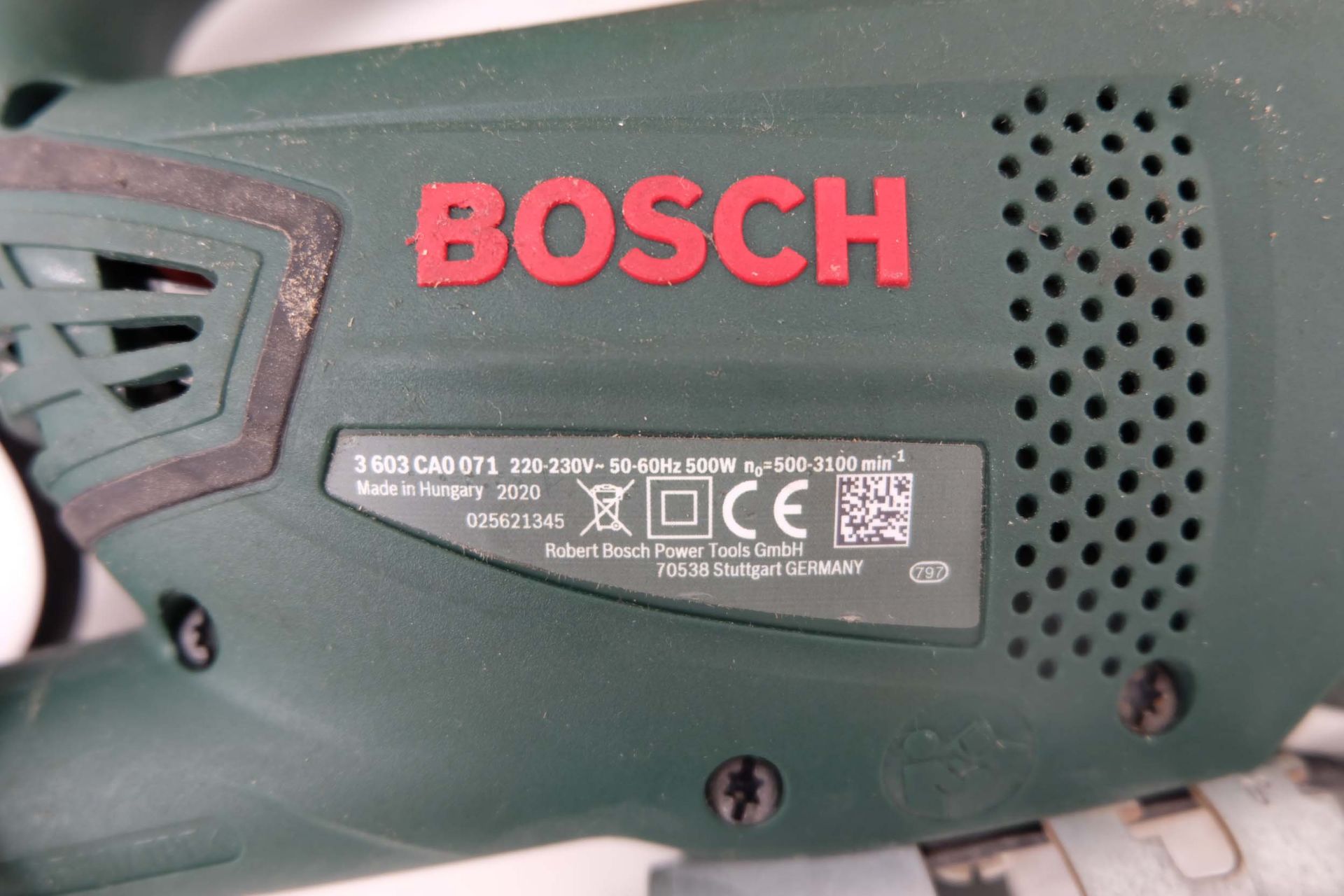 Bosch PST 7200E Jigsaw. Max Cutting Depth 72mm. Single Phase 500W. With Carry Case. - Image 4 of 5