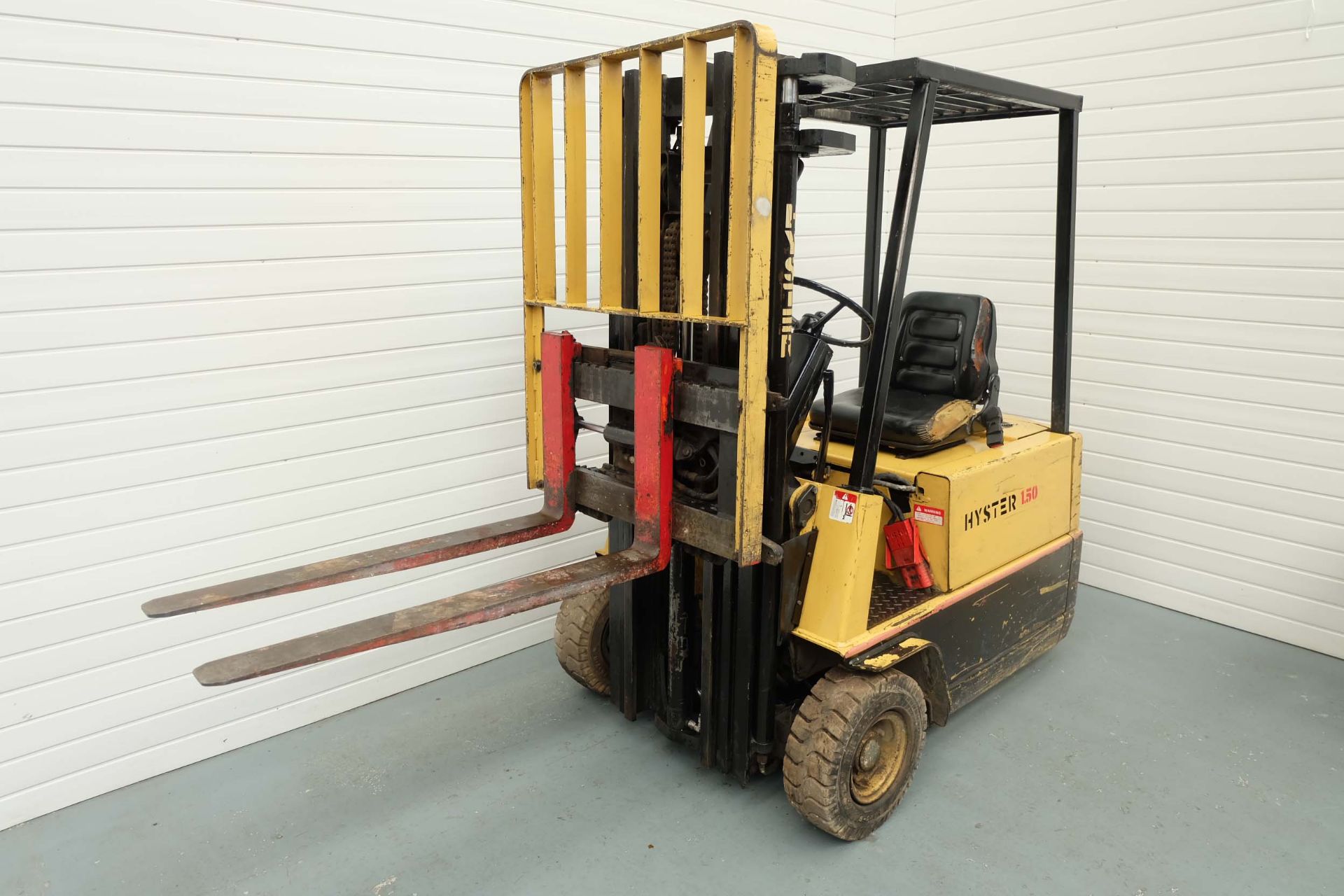 Hyster Model A1.50XL 3 Stage Electric Fork Lift Truck. Side Shift. Capacity 1250kg. Lift Height 4420 - Image 5 of 14