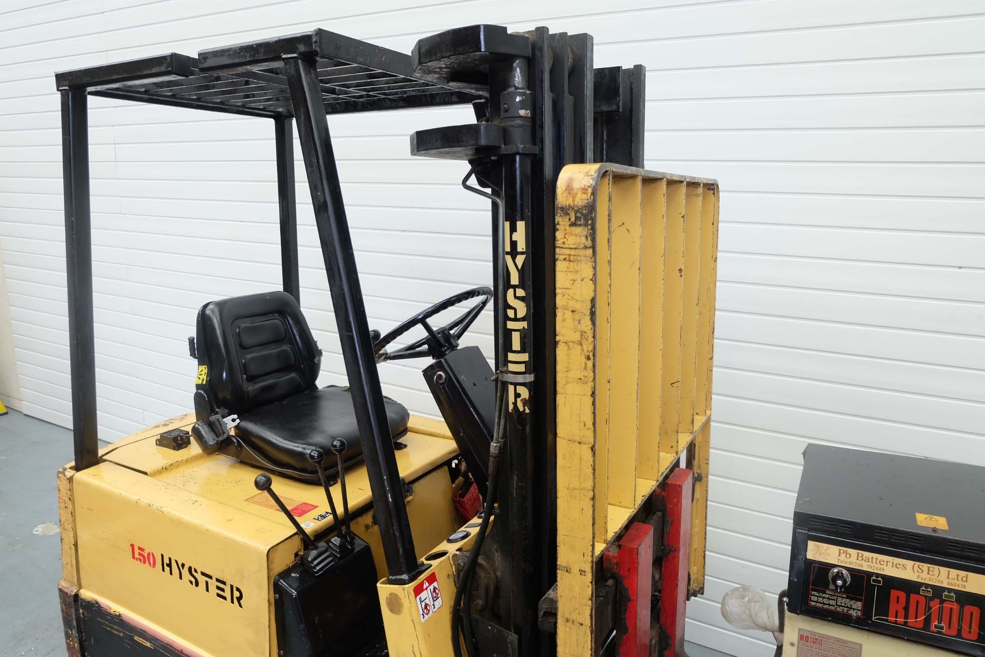 Hyster Model A1.50XL 3 Stage Electric Fork Lift Truck. Side Shift. Capacity 1250kg. Lift Height 4420 - Image 2 of 14