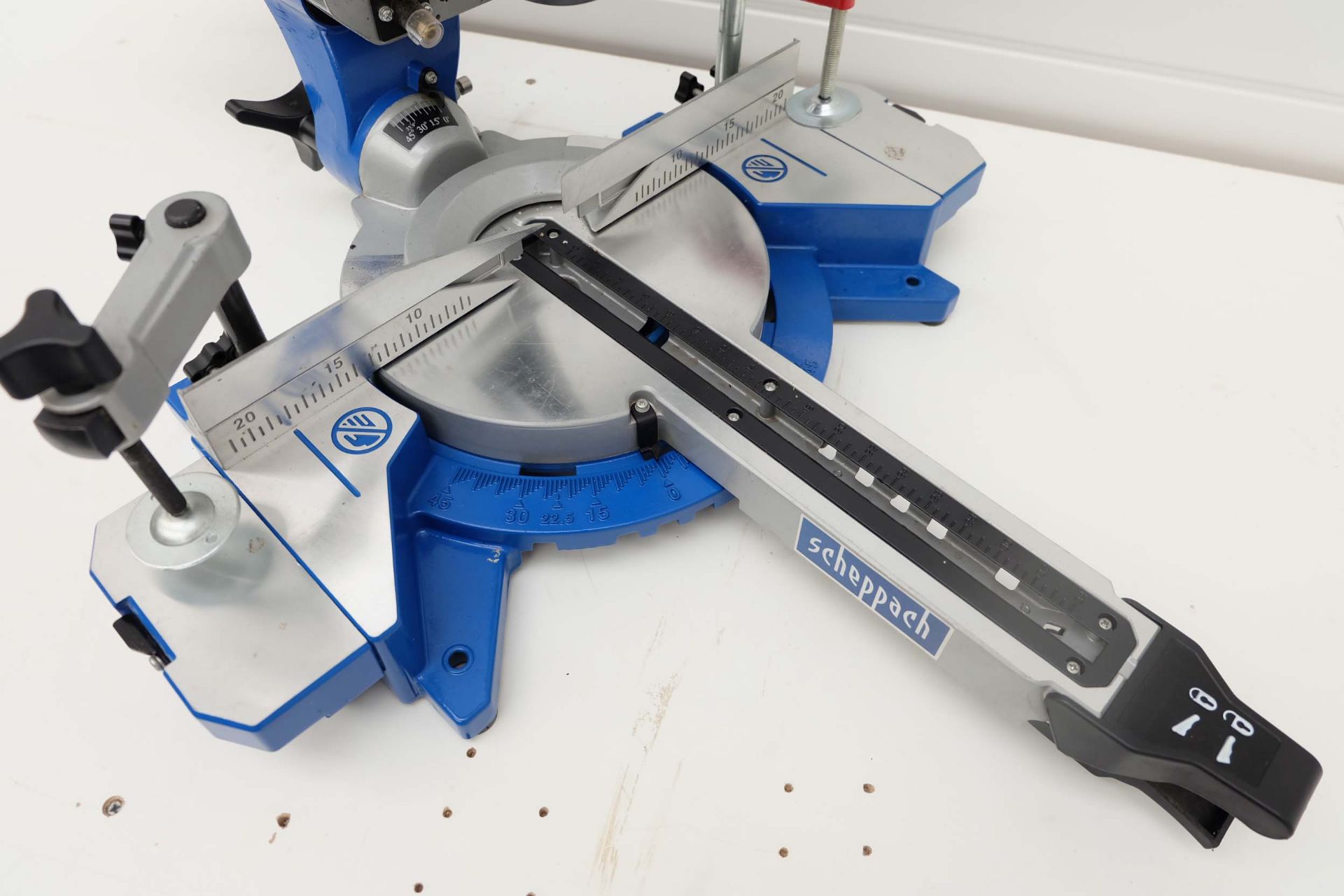 Scheppach Model HM110MP Pull Down Sliding Mitre Saw. Blade Size 254 x 30 x 2.2mm. Max Cutting Length - Image 3 of 9