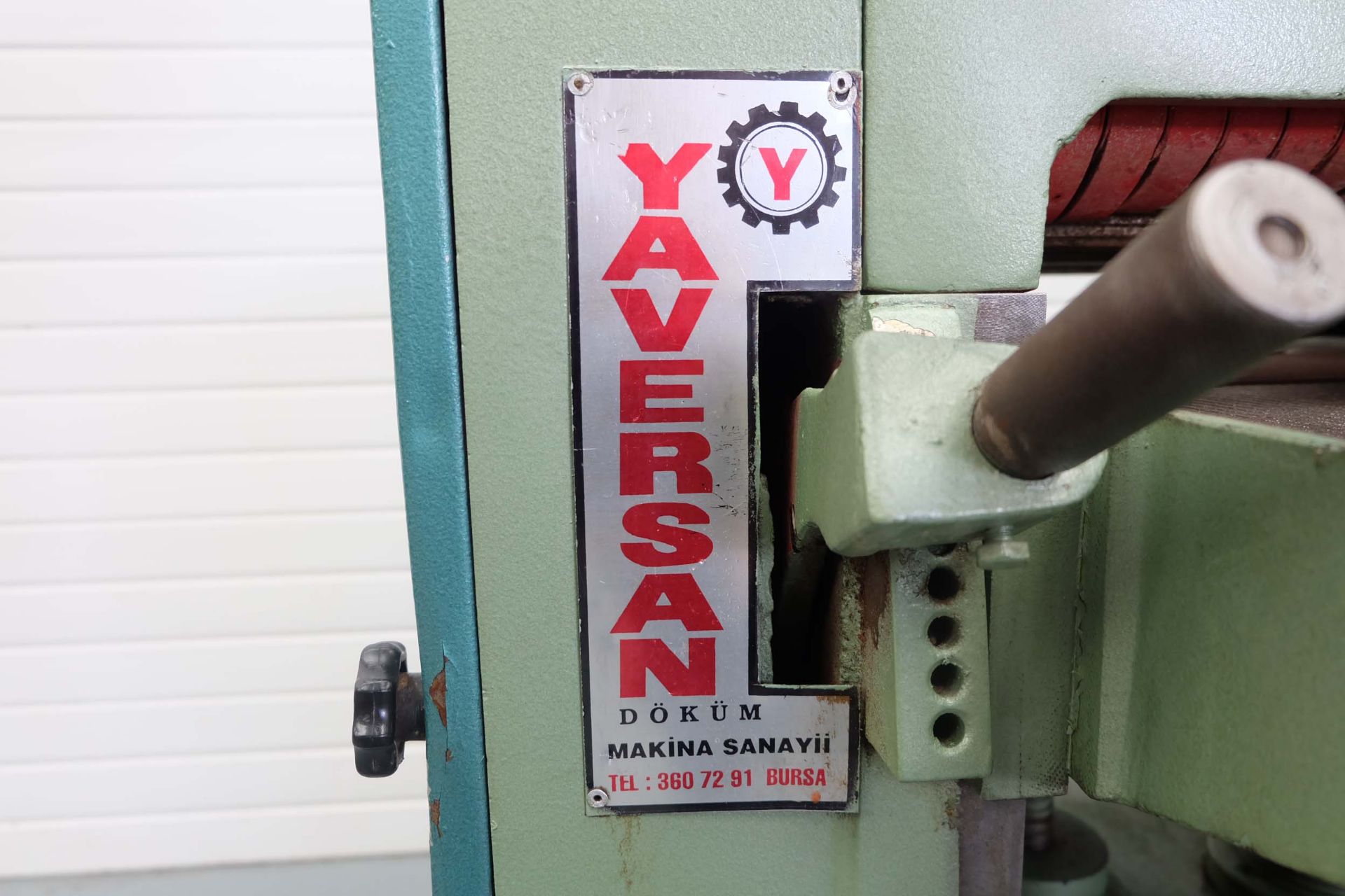 Yaversan Model 40 Lik. Thickness Cutting Machine. Motor needs Attention. - Image 4 of 9